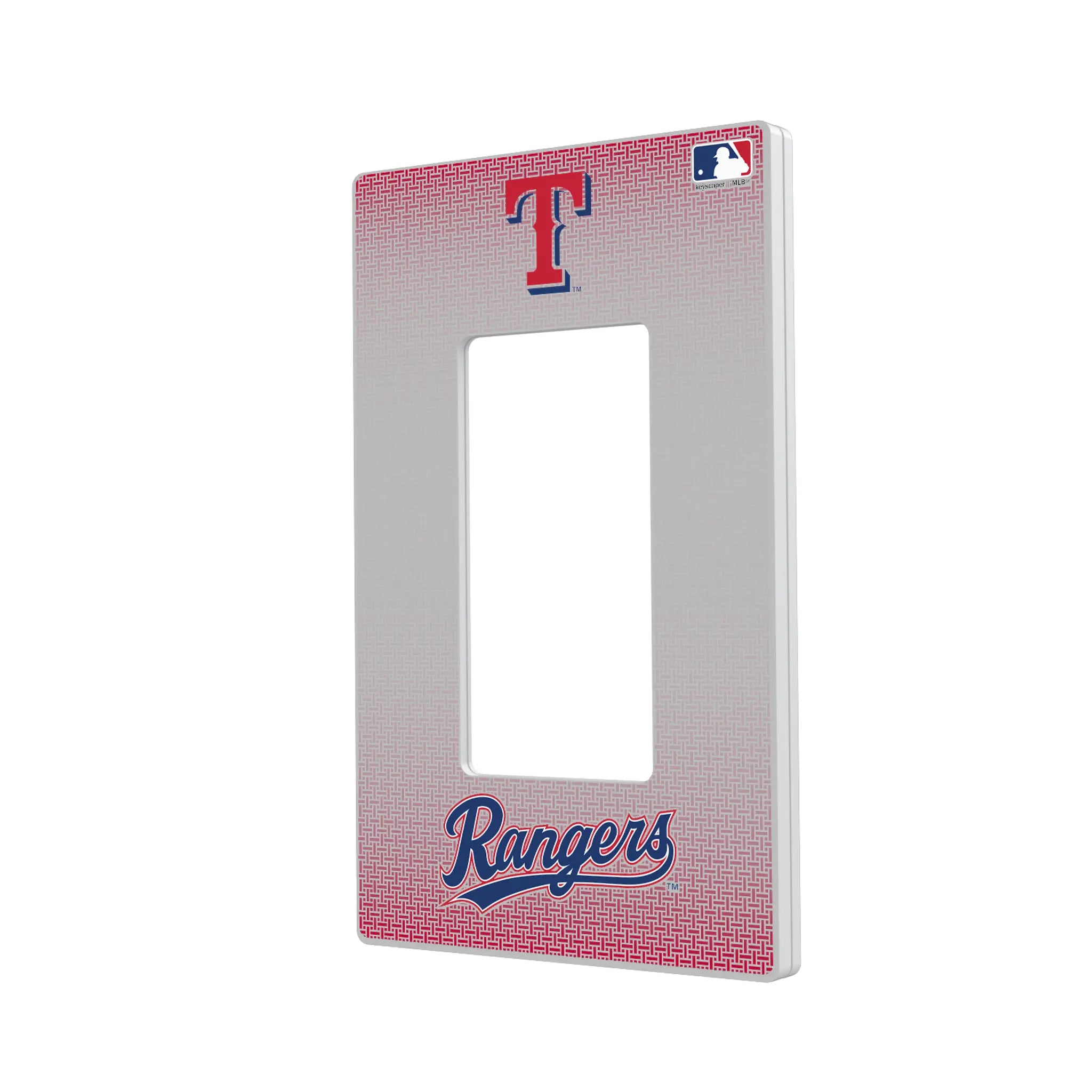 Texas Rangers Linen Hidden-Screw Light Switch Plate#Style_Single Rocker