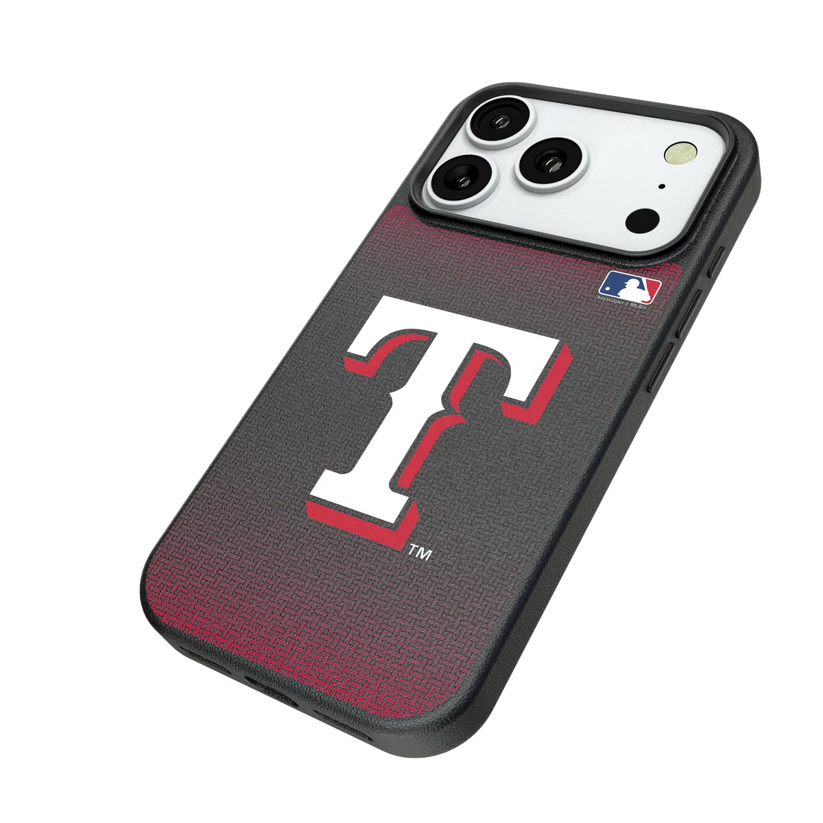 Texas Rangers Linen iPhone MagSafe Compatible Phone Case for Apple iPhone - Isometric View#Device_iPhone 18 Pro