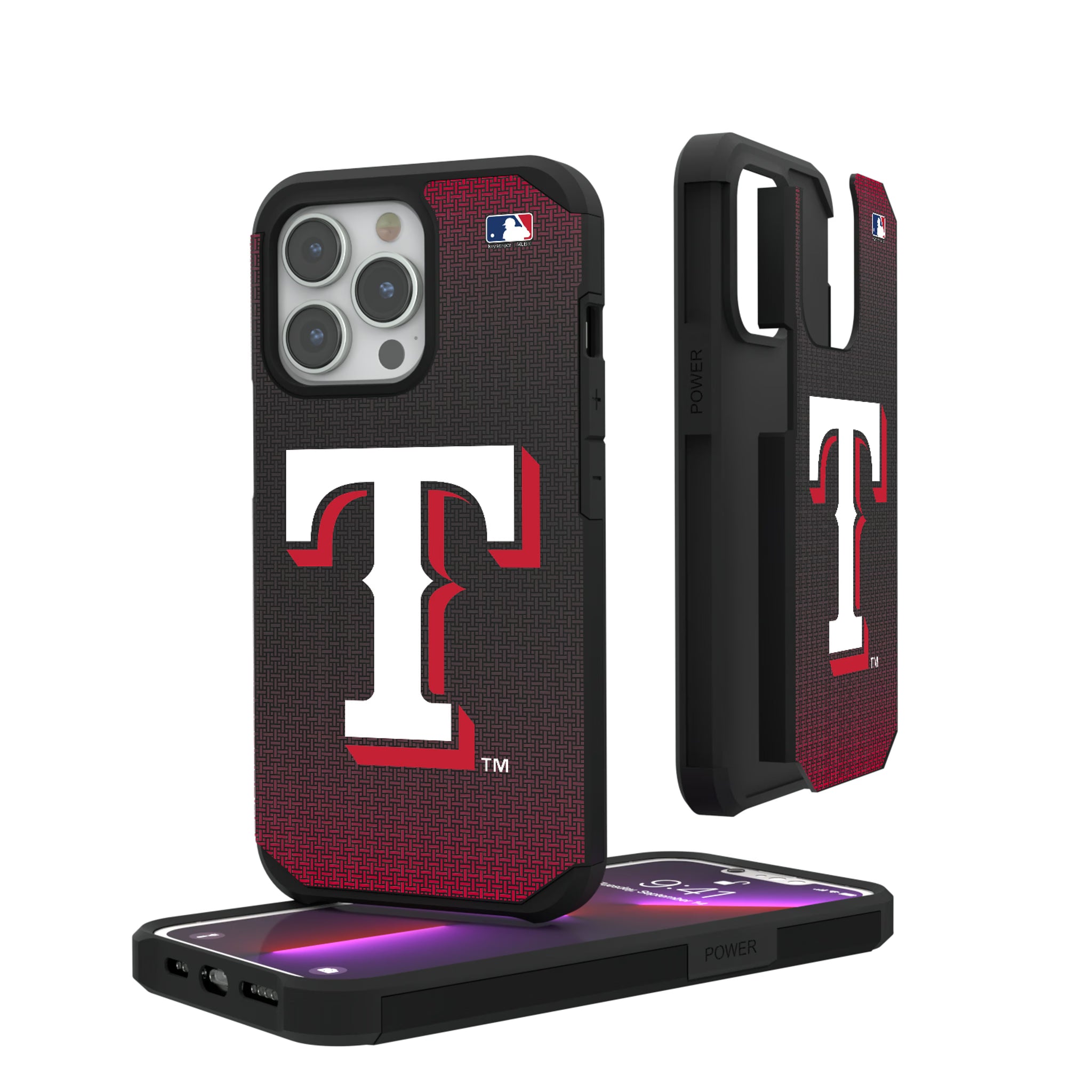 Texas Rangers Linen iPhone Rugged Phone Case for Apple iPhone#Device_iPhone 13 Pro
