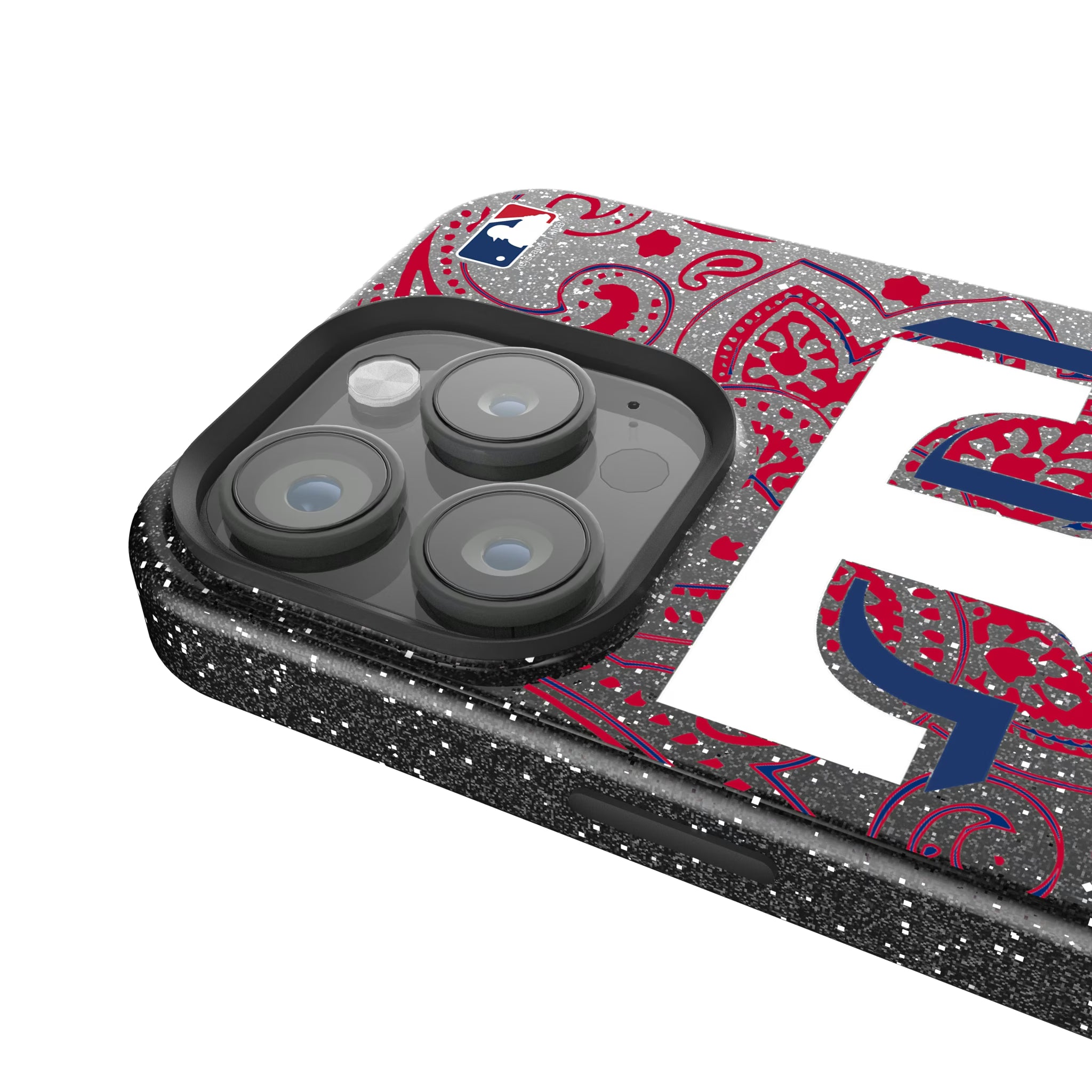 Texas Rangers Paisley iPhone Bling Phone Case for Apple iPhone - Detail