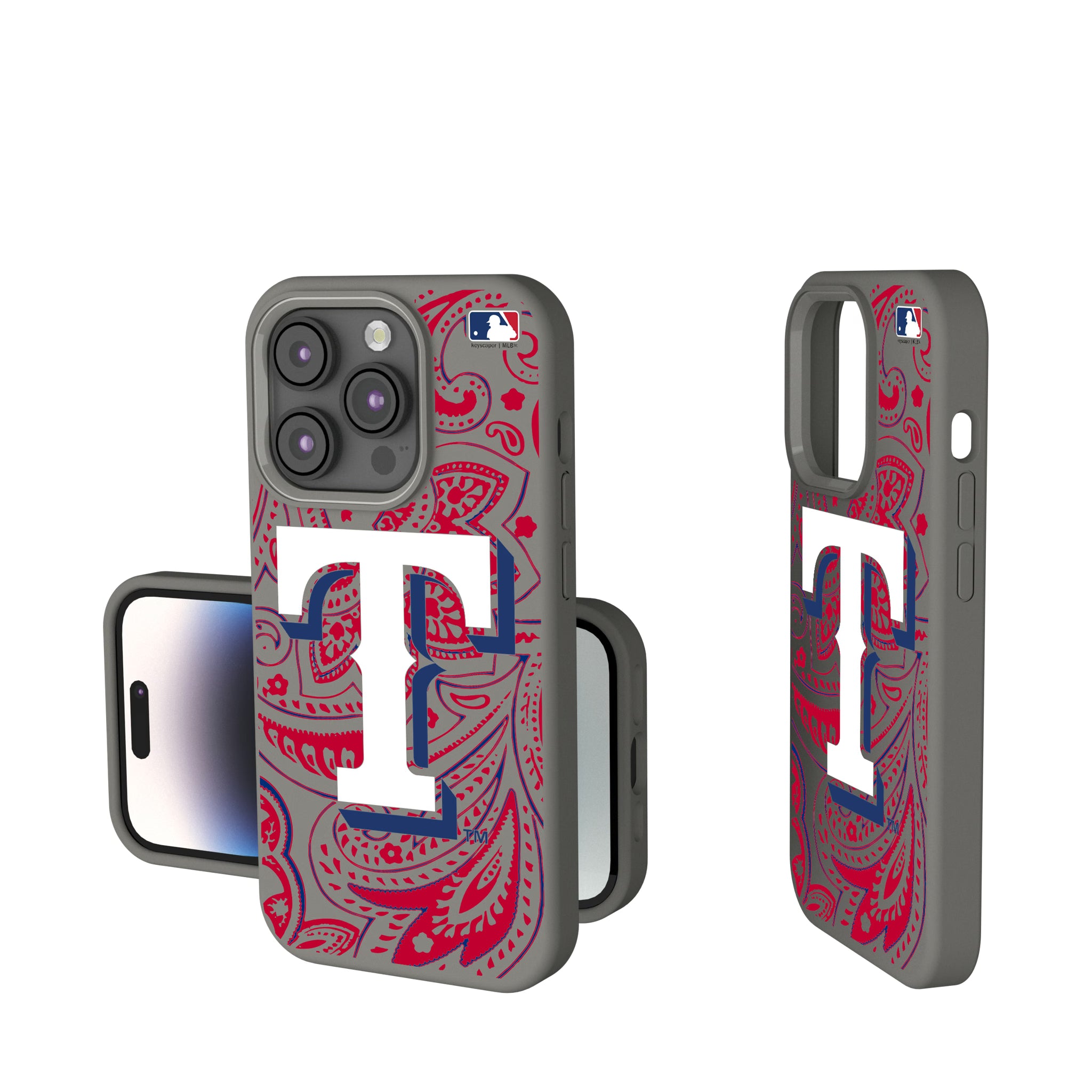 Texas Rangers Paisley iPhone Soft Touch Phone Case for Apple iPhone