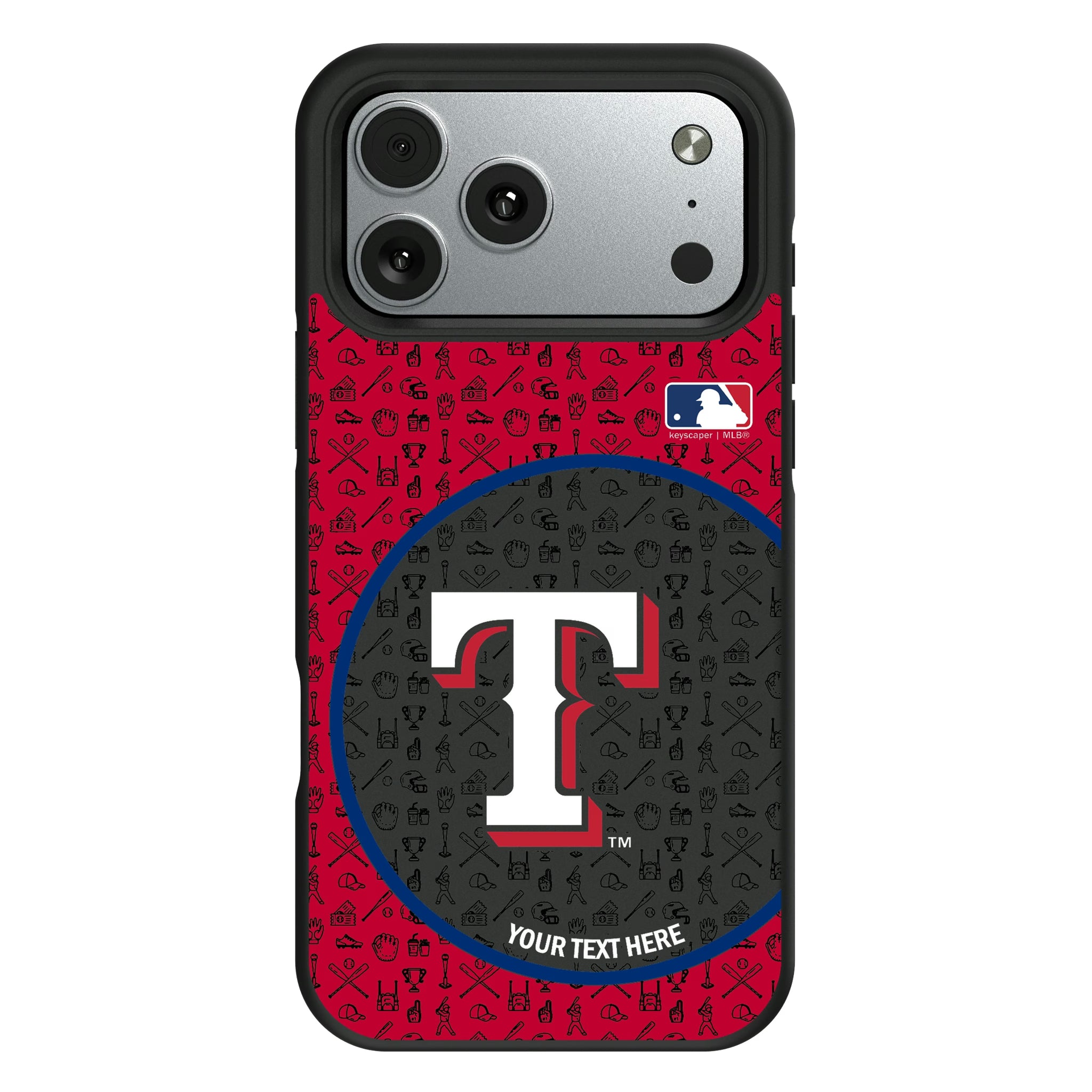 Texas Rangers Personalized Circle iPhone Bump Phone Case for Apple iPhone#Device_iPhone 17 Pro Max