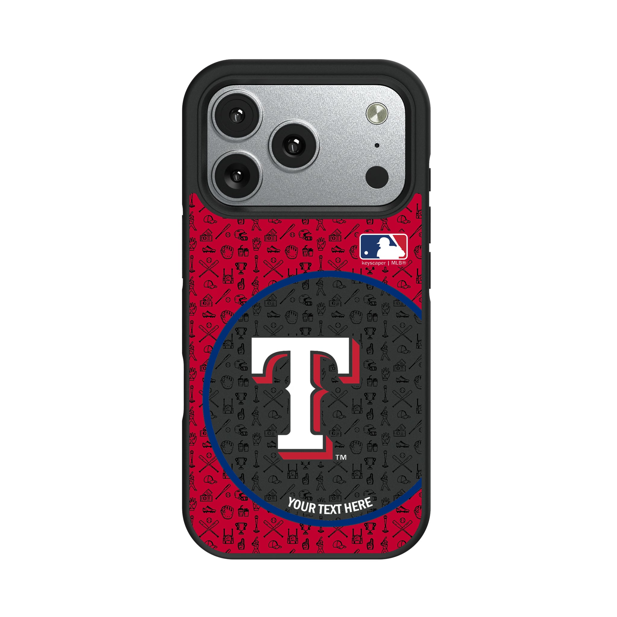 Texas Rangers Personalized Circle iPhone Bump Phone Case for Apple iPhone#Device_iPhone 17 Pro
