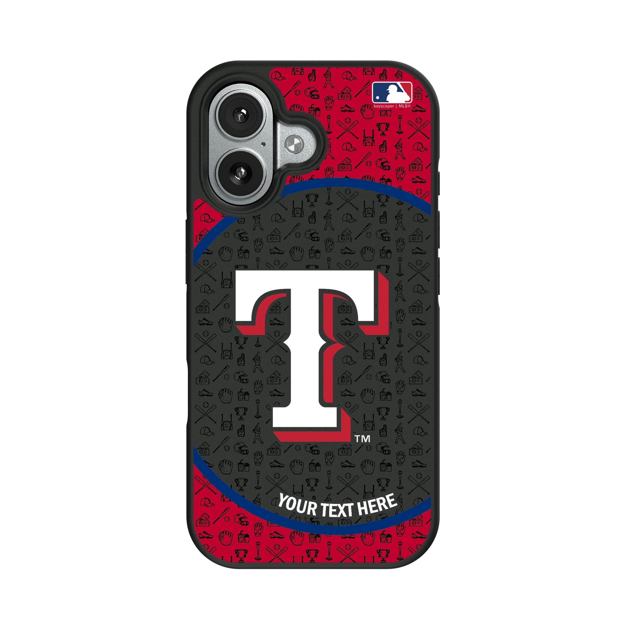 Texas Rangers Personalized Circle iPhone Bump Phone Case for Apple iPhone#Device_iPhone 17