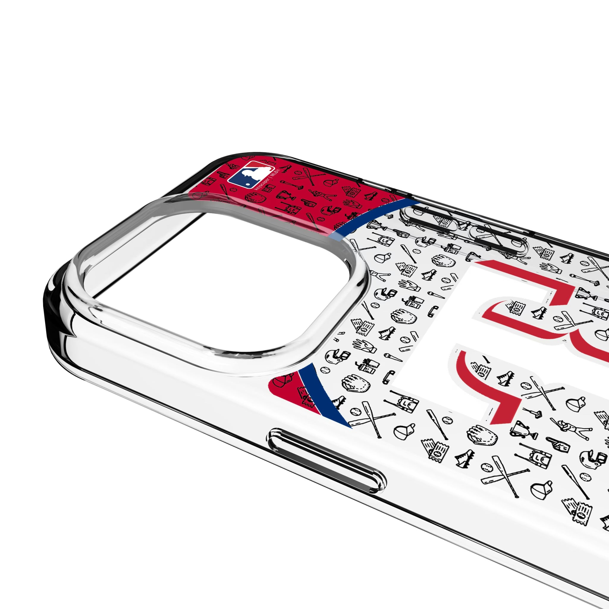 Texas Rangers Personalized Circle iPhone Clear Phone Case for Apple iPhone - Detail