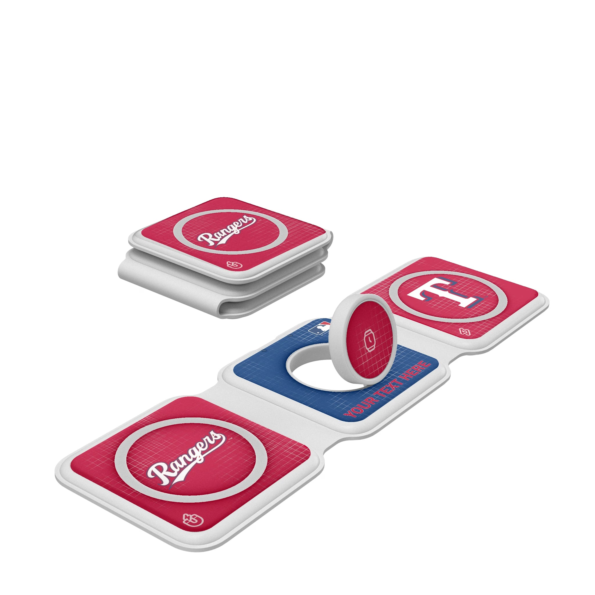 Texas Rangers Personalized Hatch Foldable 3 in 1 Charger