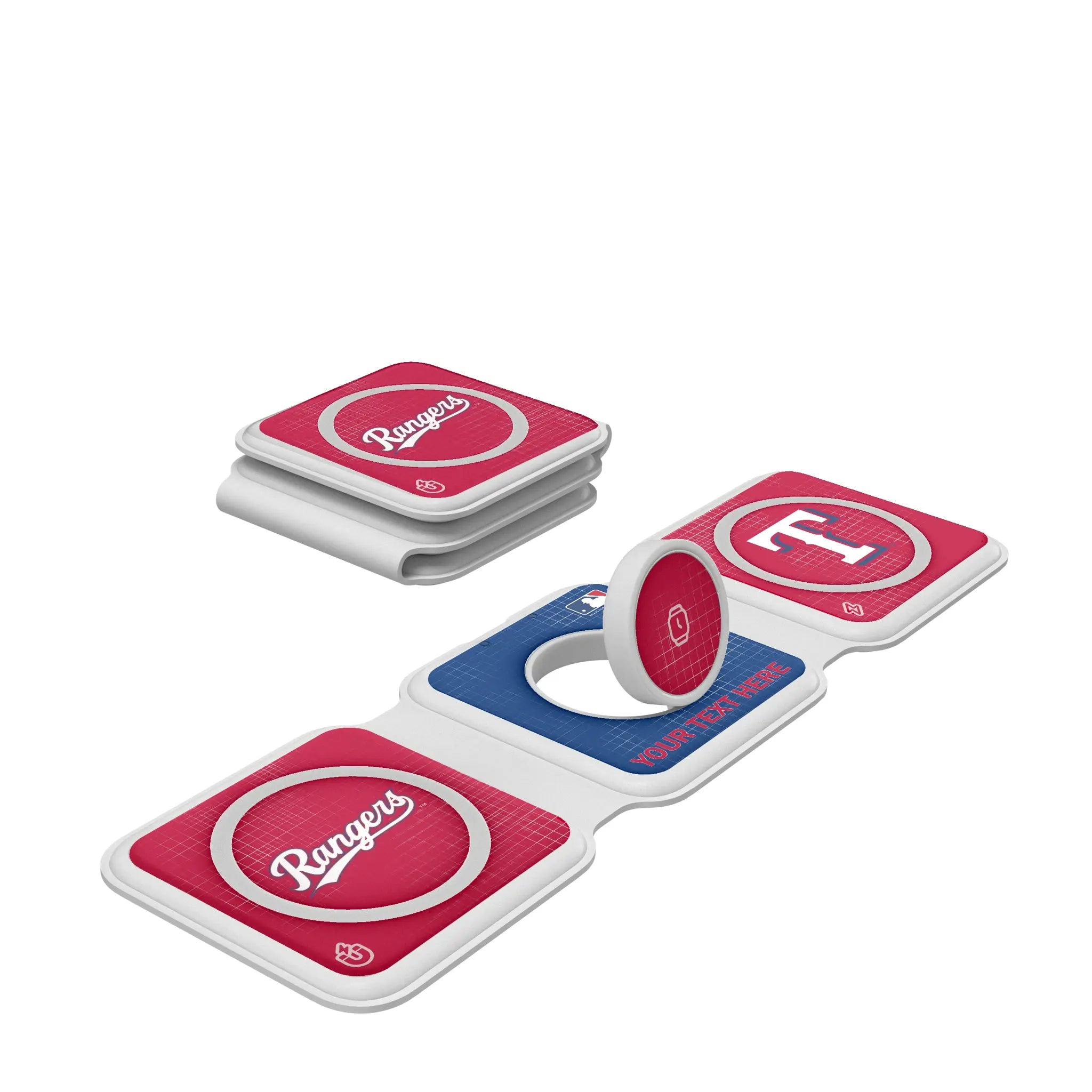 Texas Rangers Personalized Hatch Foldable 3 in 1 Charger