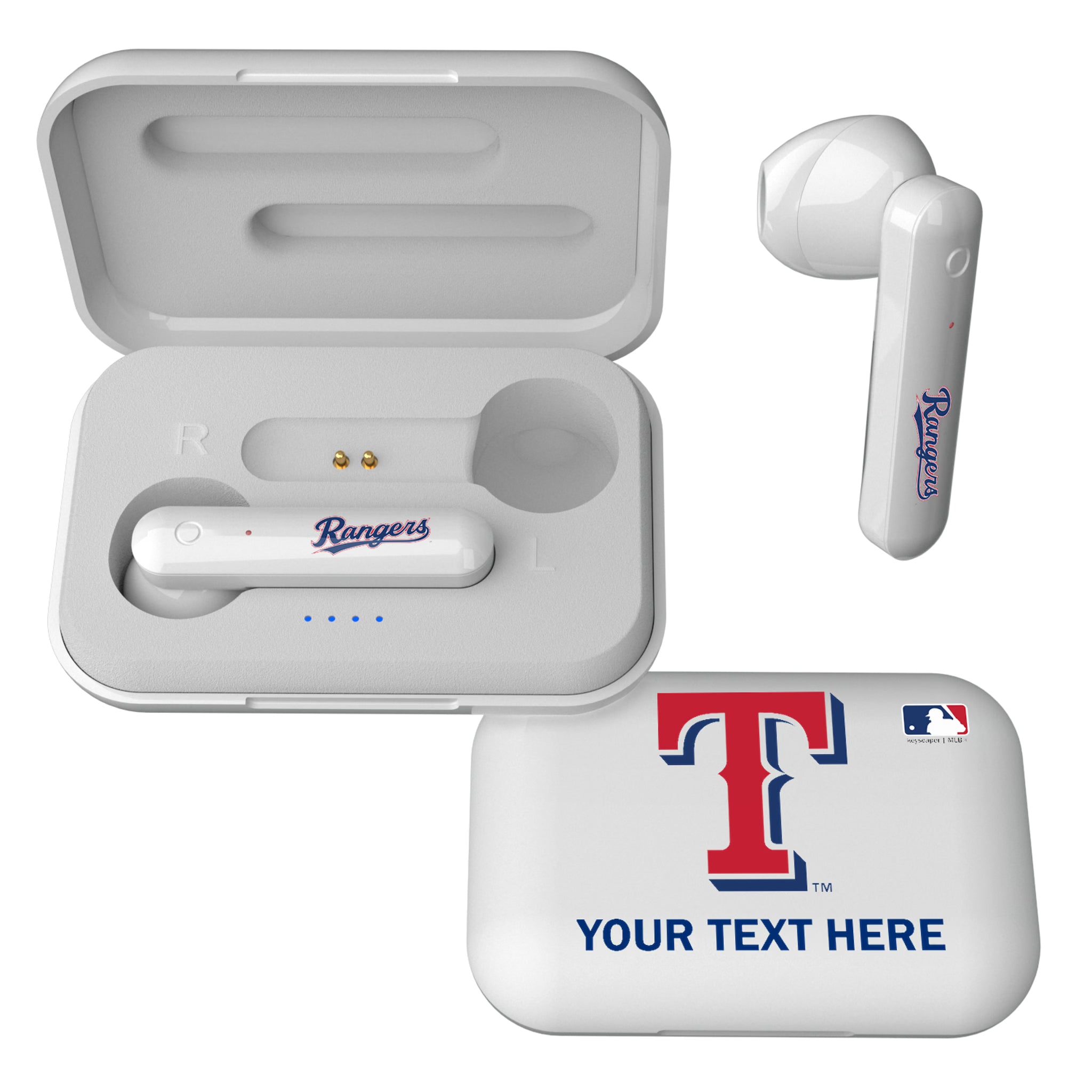 Texas Rangers Personalized Insignia Wireless TWS Earbuds