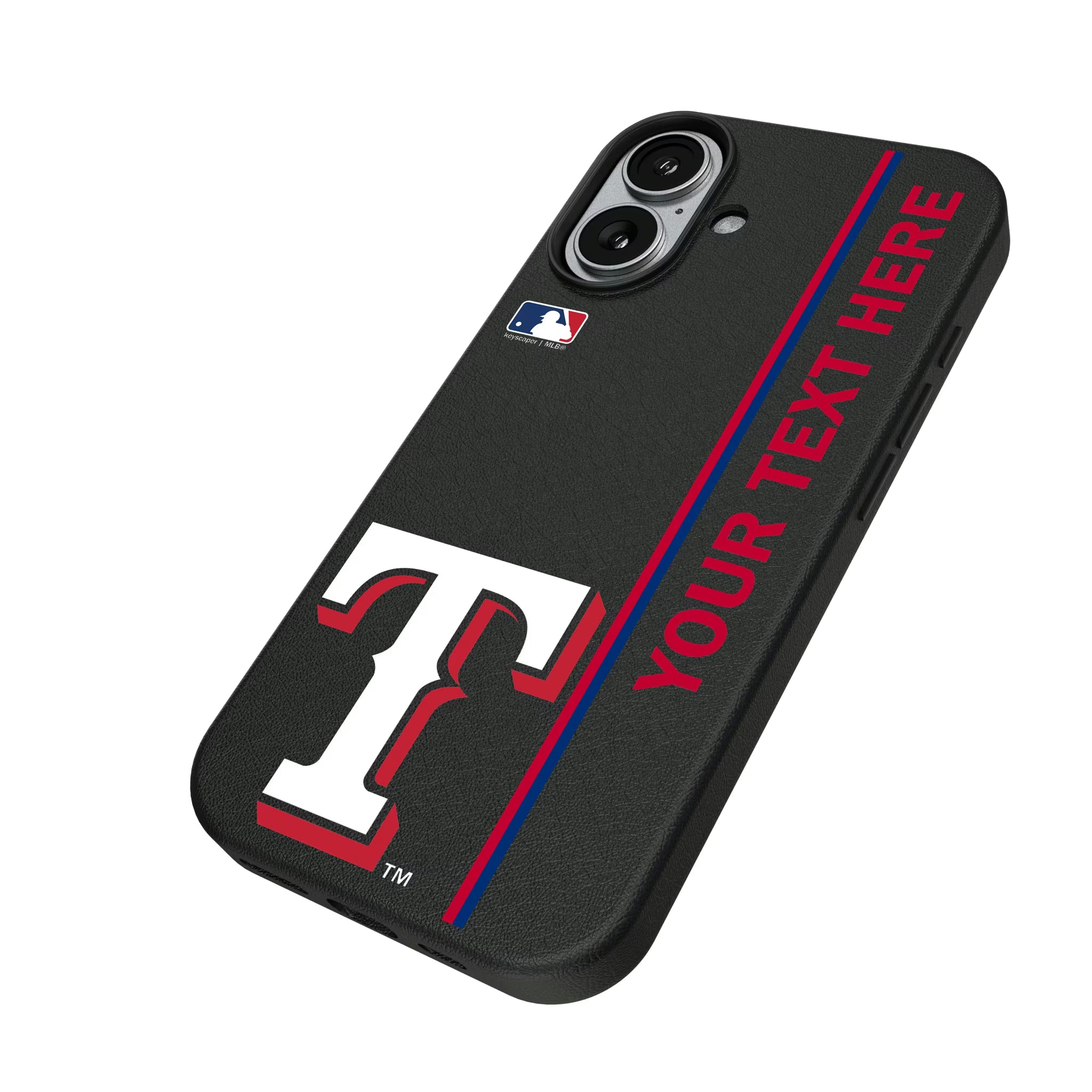 Texas Rangers Personalized Sidebard iPhone MagSafe Compatible Phone Case for Apple iPhone - Isometric View#Device_iPhone 17