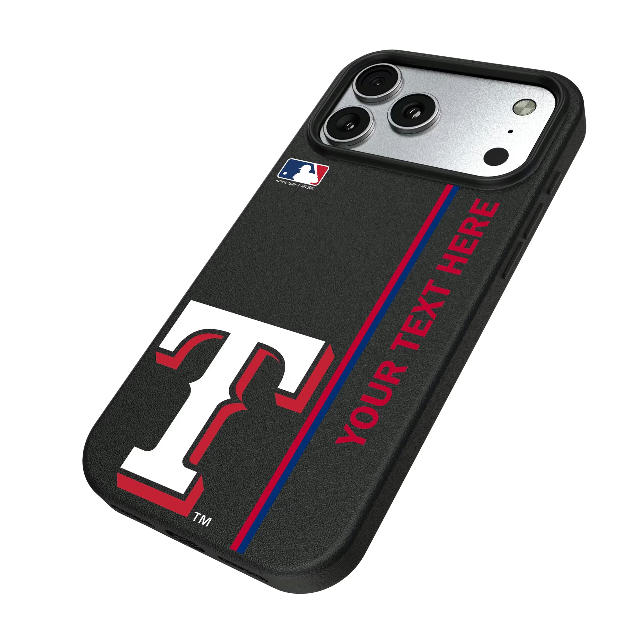 Texas Rangers Personalized Sidebard iPhone MagSafe Compatible Phone Case for Apple iPhone - Isometric View#Device_iPhone 17 Pro Max