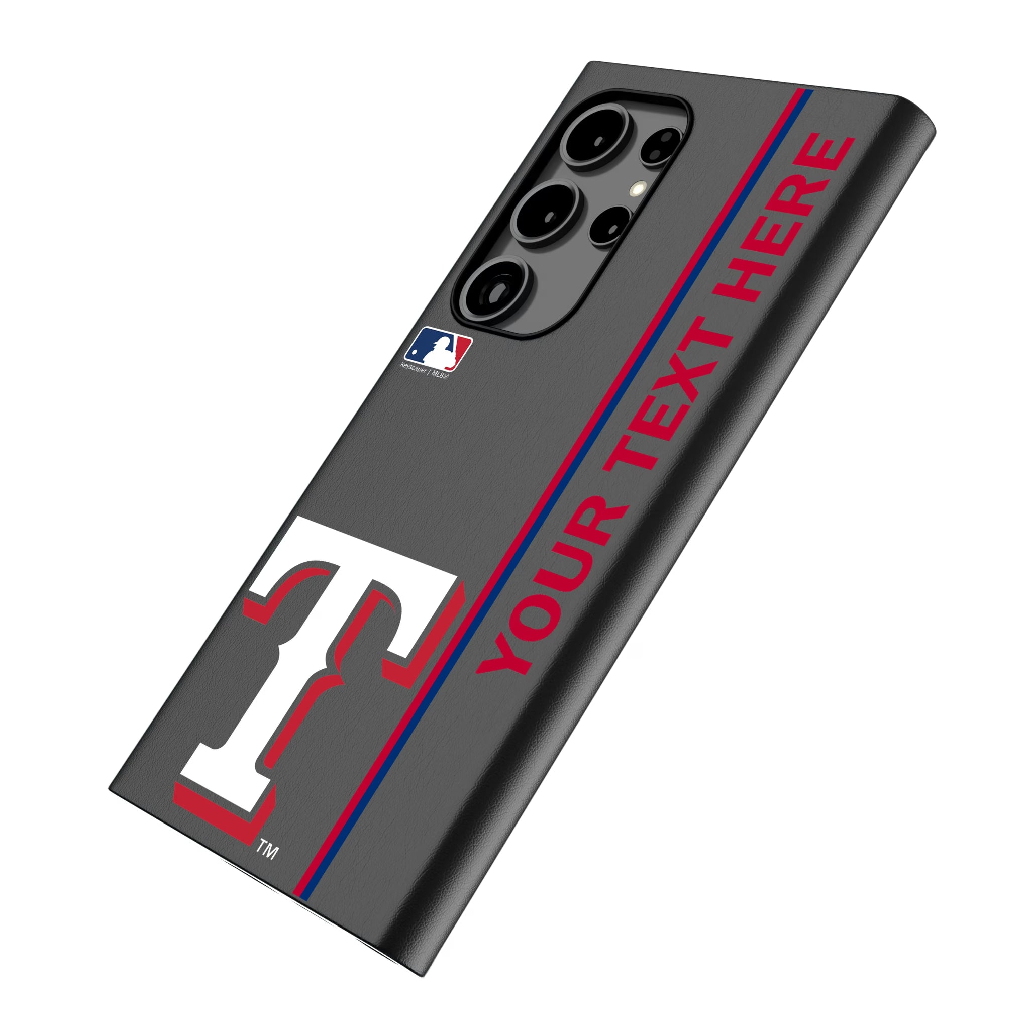 Texas Rangers Personalized Sidebard Galaxy MagSafe Compatible Phone Case for Samsung Galaxy - Isometric View