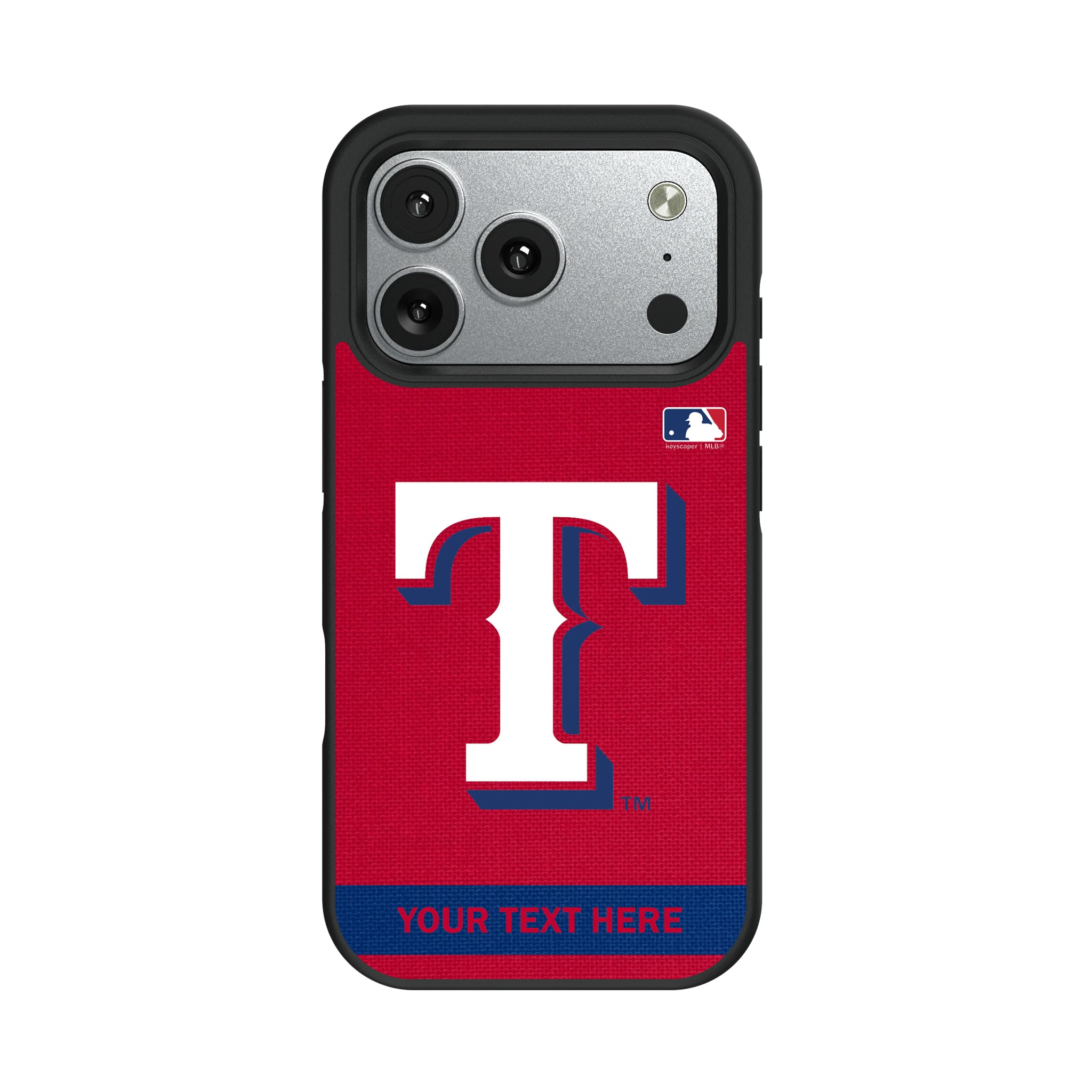 Texas Rangers Personalized Stripe iPhone Bump Phone Case for Apple iPhone#Device_iPhone 17 Pro