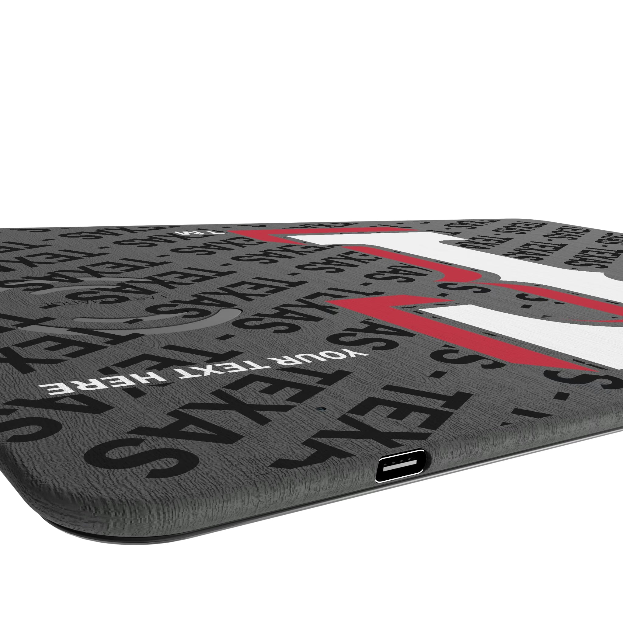 Texas Rangers Personalized Tilt 15-Watt Wireless Charger and Mouse Pad