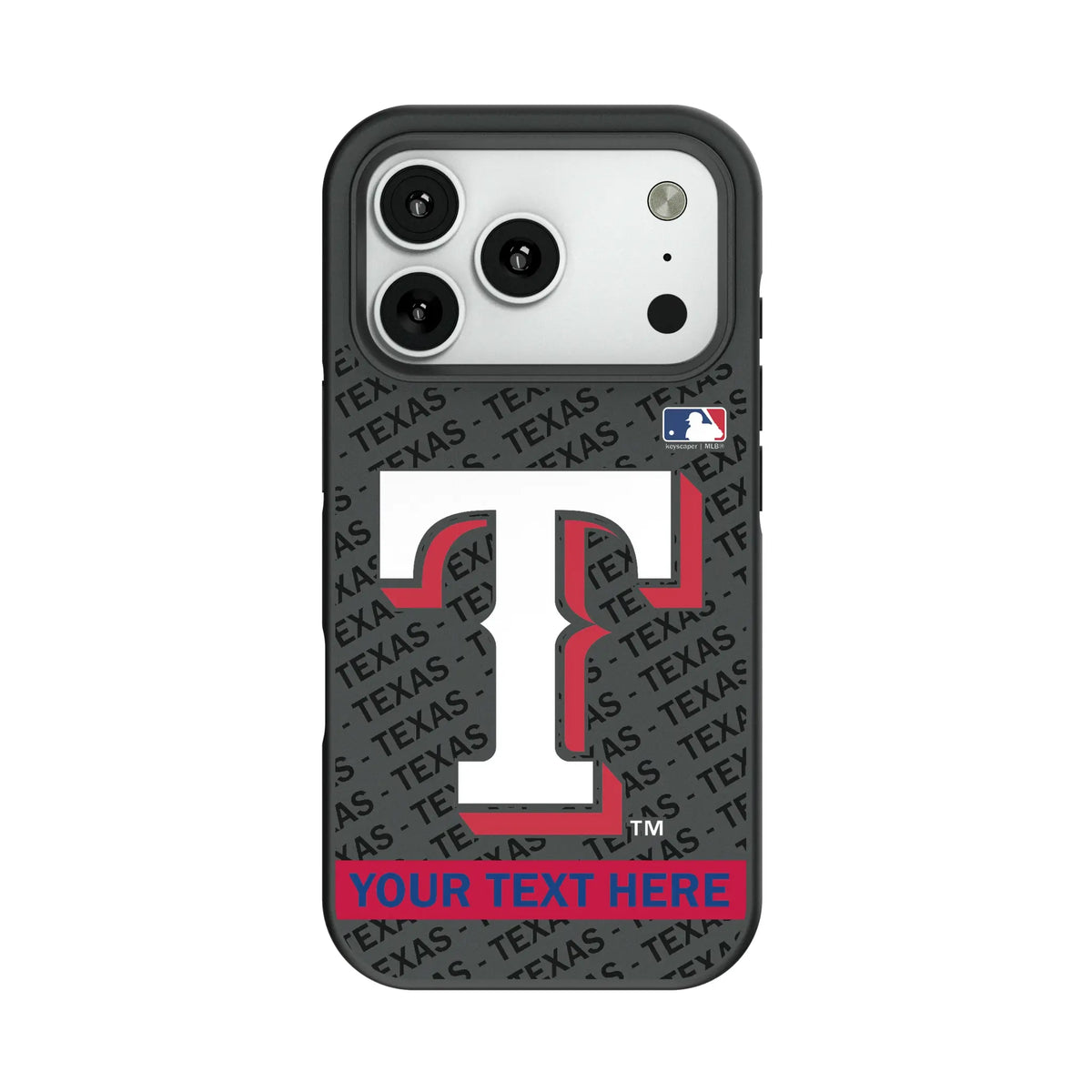 Texas Rangers Personalized Tilt Bump Phone Case for Apple iPhone