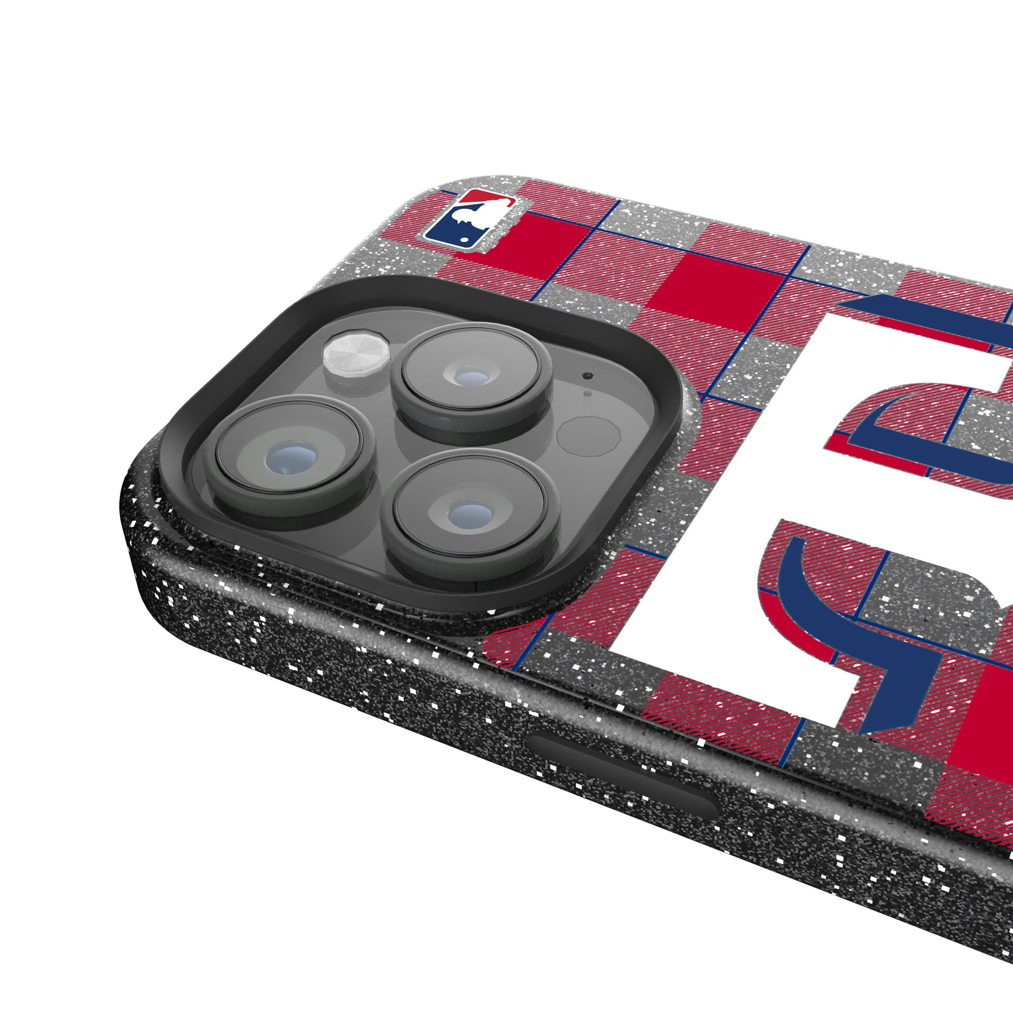 Texas Rangers Plaid iPhone Bling Phone Case for Apple iPhone - Detail