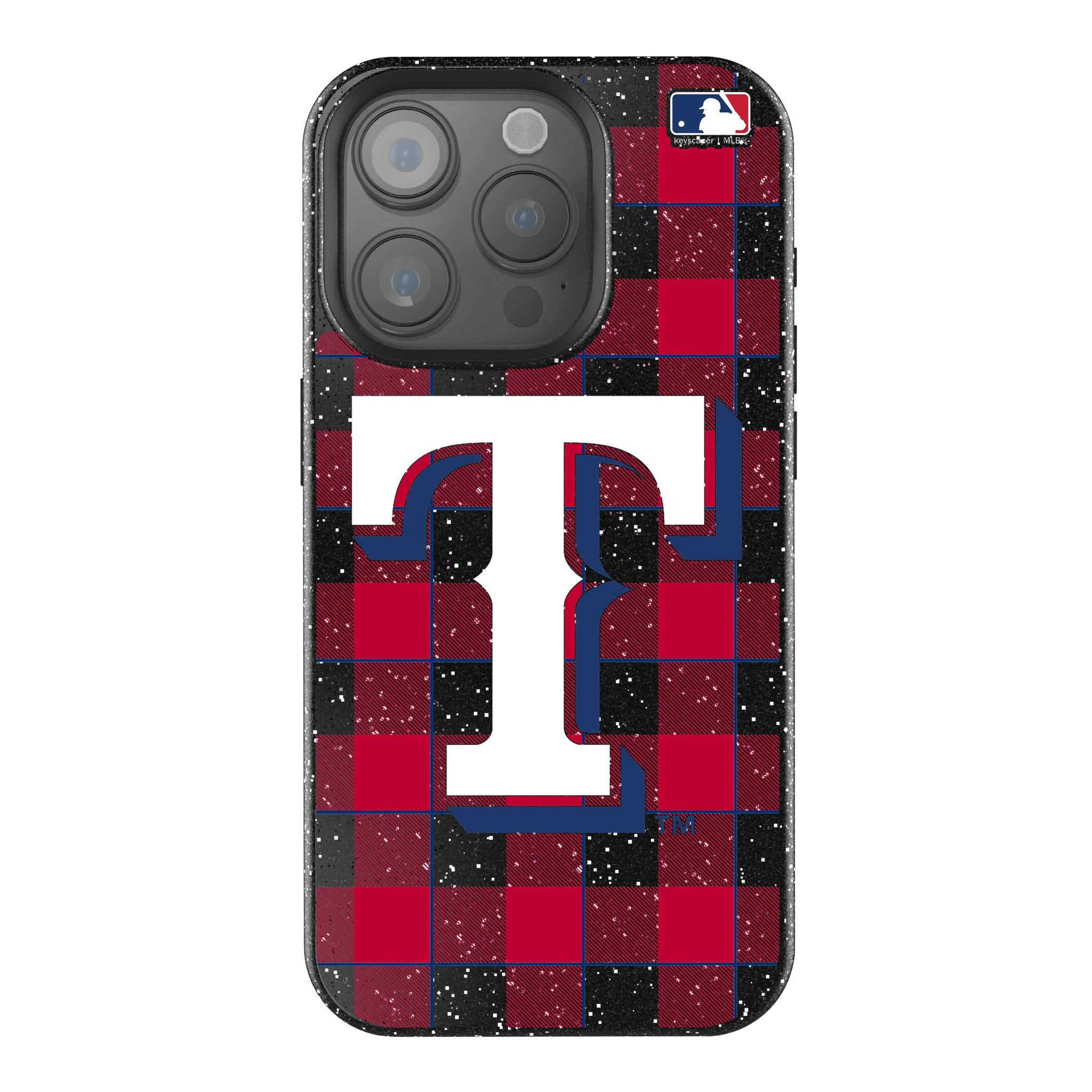 Texas Rangers Plaid iPhone Bling Phone Case for Apple iPhone