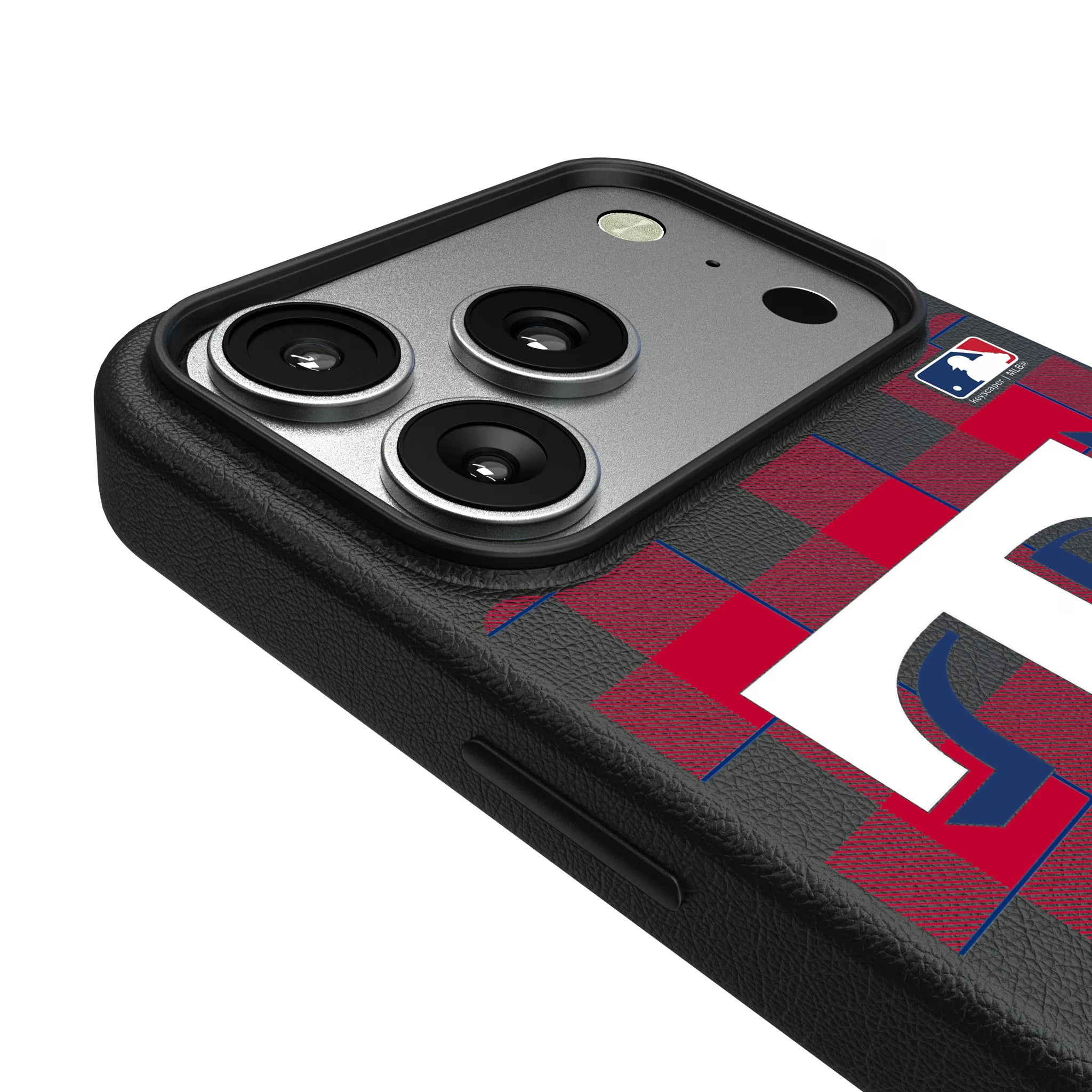 Texas Rangers Plaid iPhone MagSafe Compatible Phone Case for Apple iPhone - Detail#Device_iPhone 17 Pro