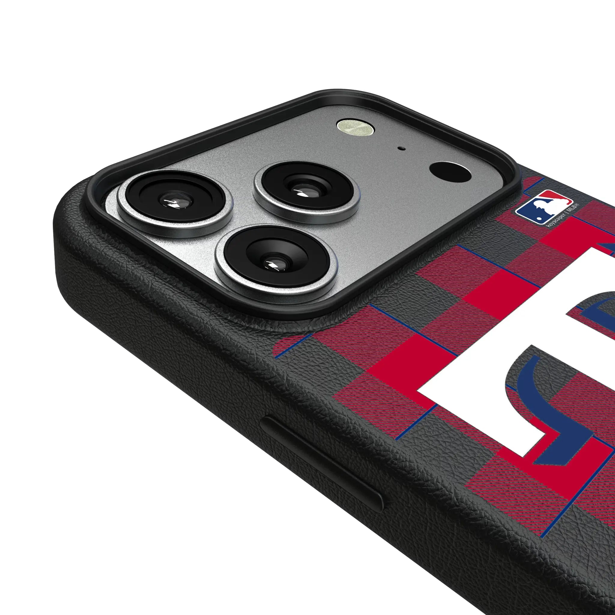 Texas Rangers Plaid iPhone MagSafe Compatible Phone Case for Apple iPhone - Detail#Device_iPhone 17 Pro
