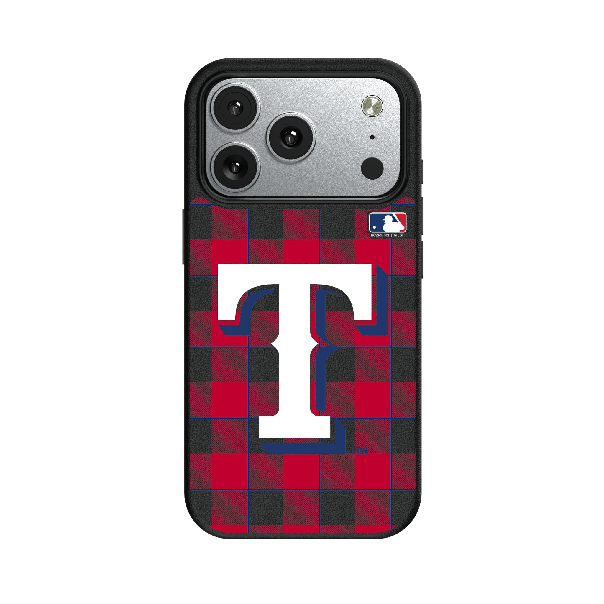 Texas Rangers Plaid iPhone MagSafe Compatible Phone Case for Apple iPhone#Device_iPhone 17 Pro