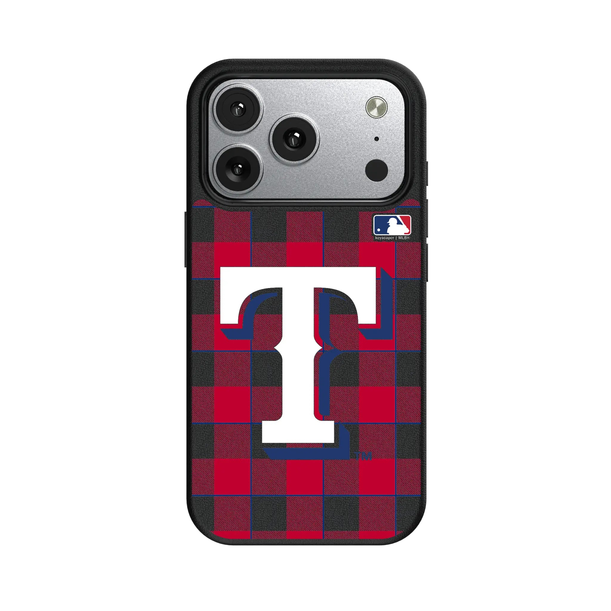 Texas Rangers Plaid iPhone MagSafe Compatible Phone Case for Apple iPhone#Device_iPhone 17 Pro