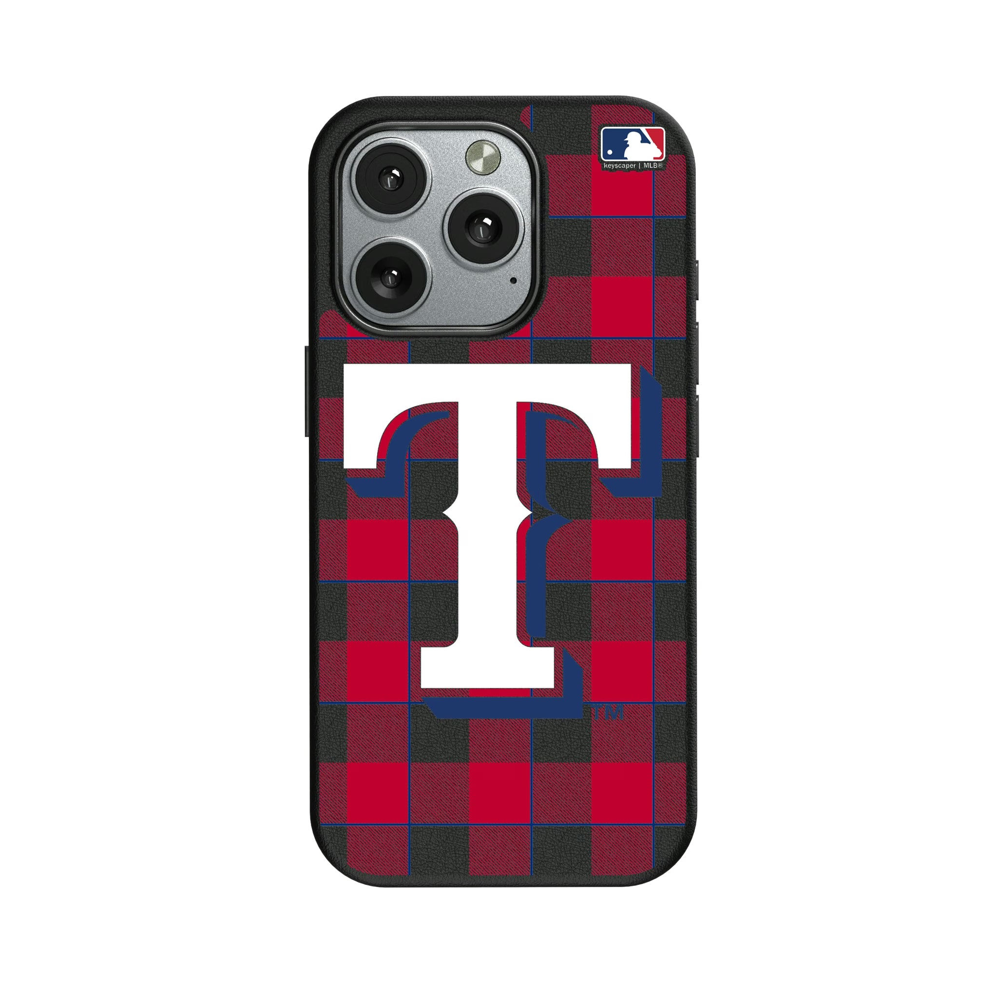 Texas Rangers Plaid iPhone MagSafe Compatible Phone Case for Apple iPhone