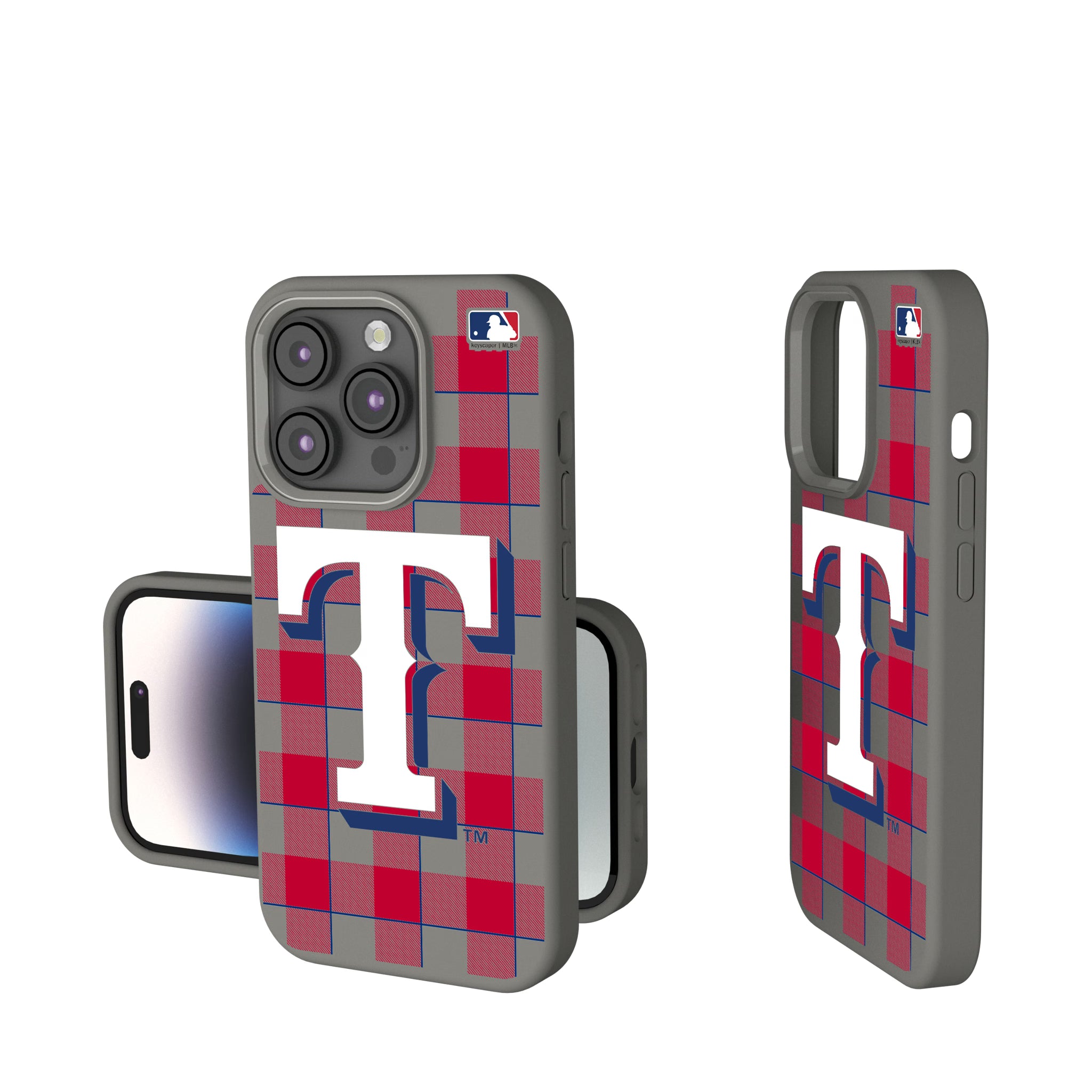 Texas Rangers Plaid iPhone Soft Touch Phone Case for Apple iPhone