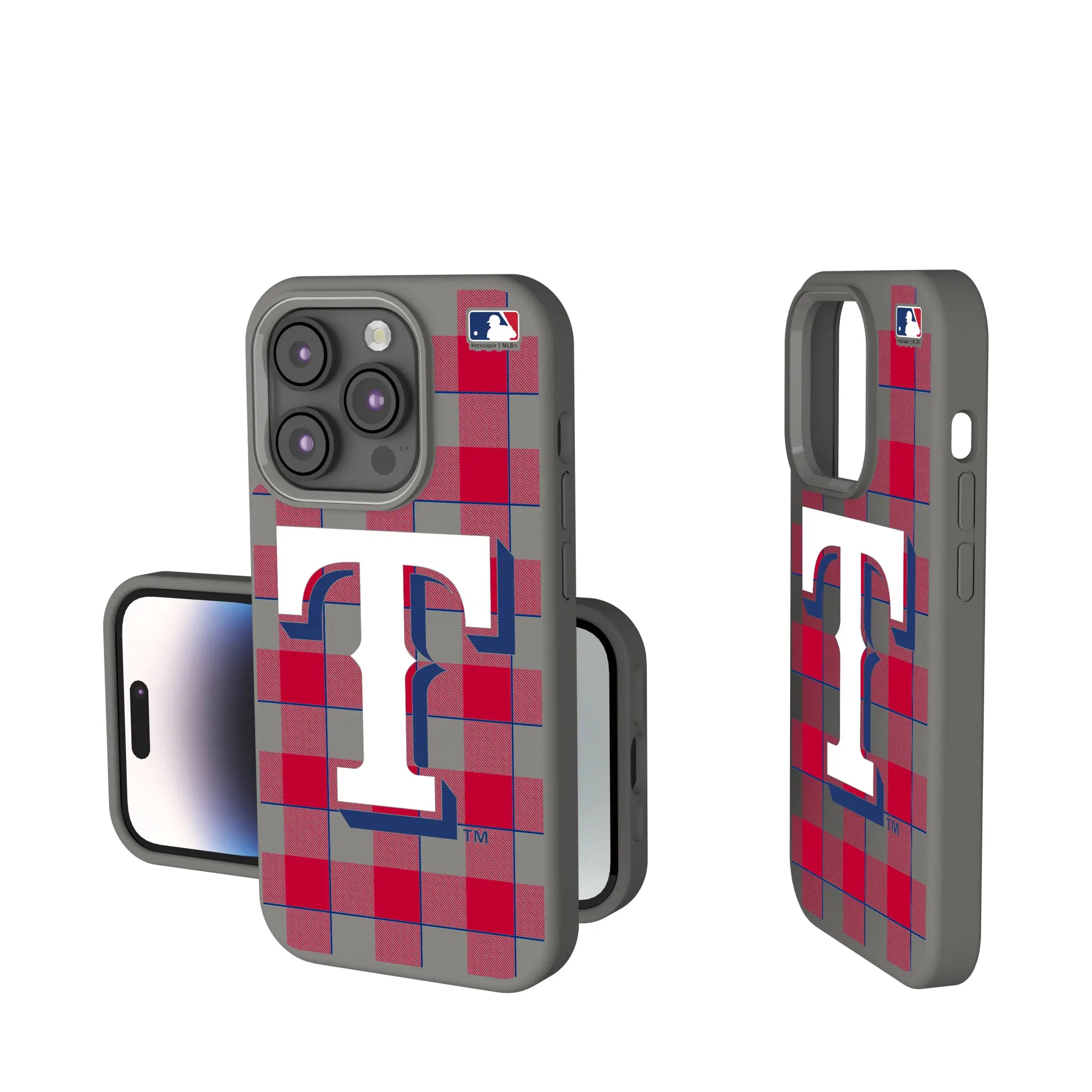 Texas Rangers Plaid iPhone Soft Touch Phone Case for Apple iPhone