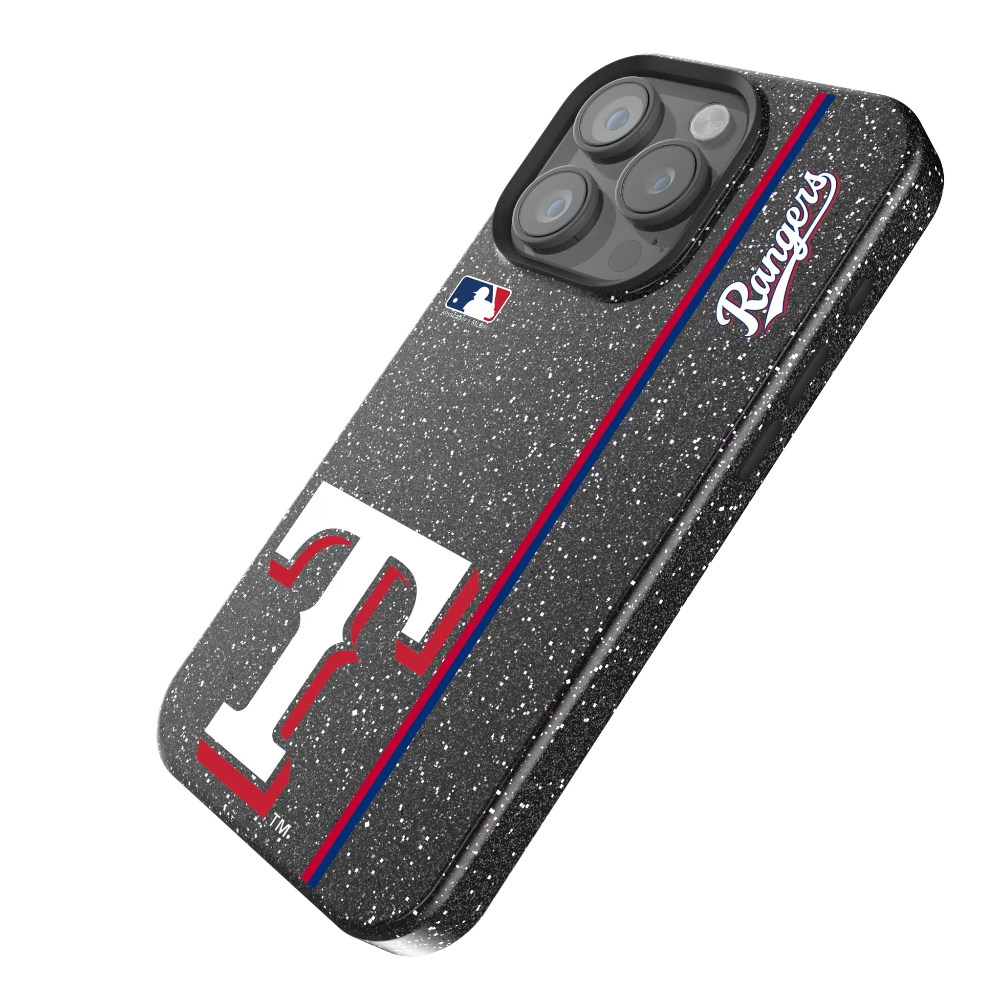 Texas Rangers Sidebar iPhone Bling Phone Case for Apple iPhone - Isometric View