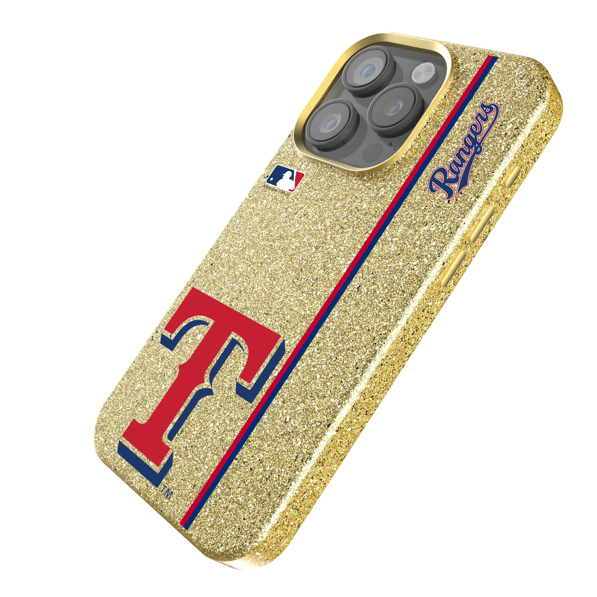 Texas Rangers Sidebar iPhone Bling Phone Case for Apple iPhone - Isometric View