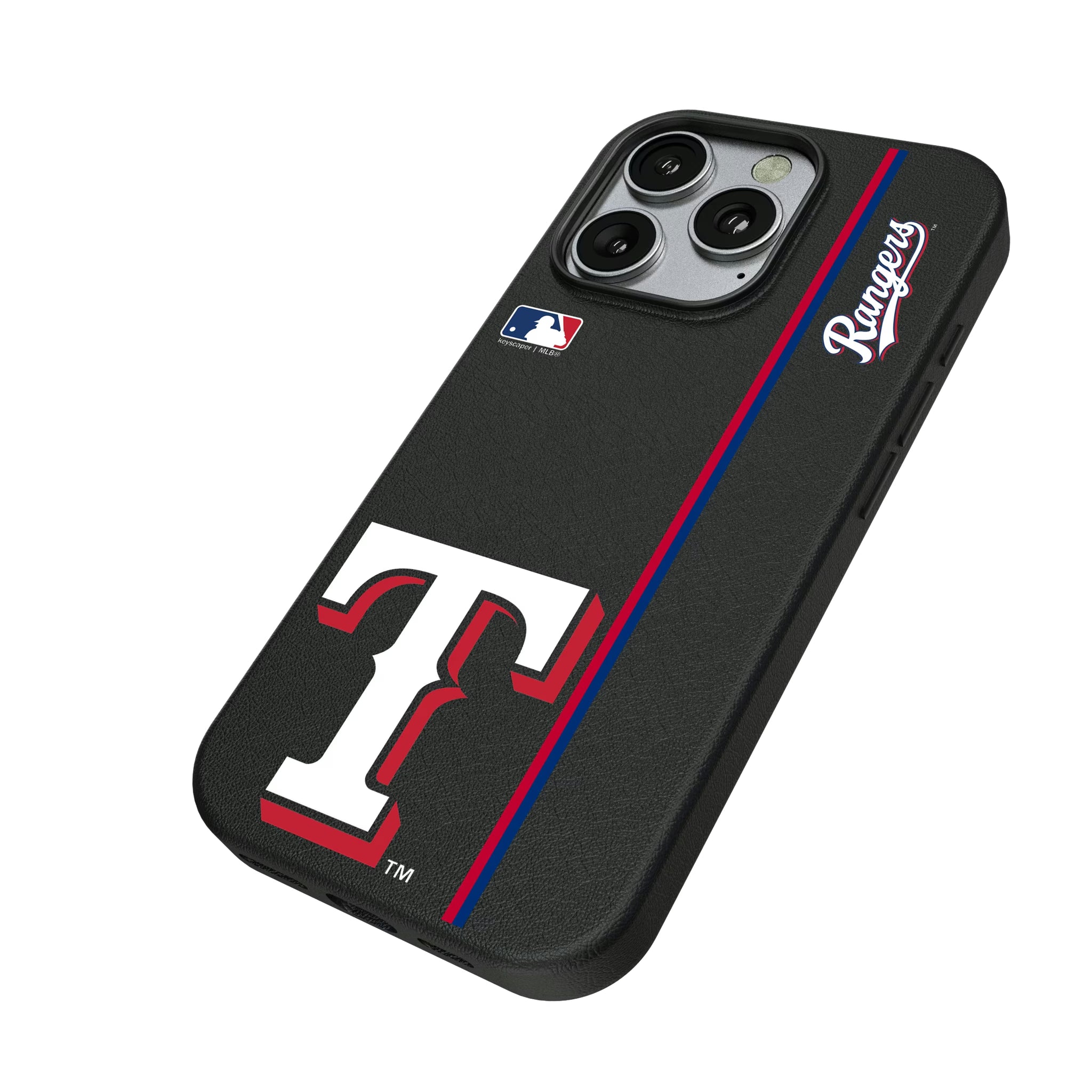 Texas Rangers Sidebar iPhone MagSafe Compatible Phone Case for Apple iPhone - Isometric View