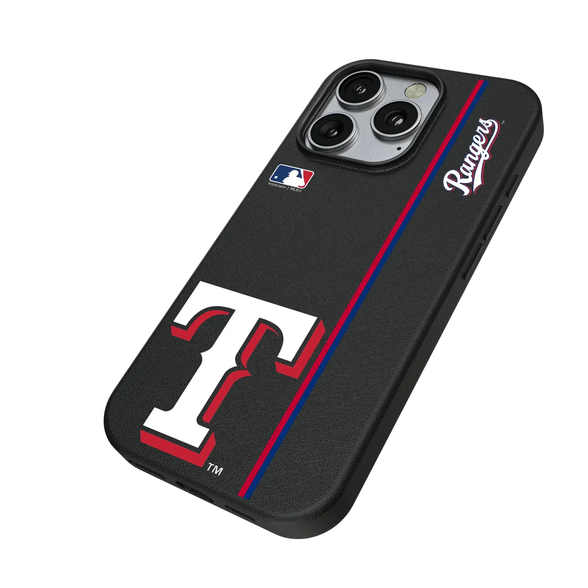 Texas Rangers Sidebar iPhone MagSafe Compatible Phone Case for Apple iPhone - Isometric View