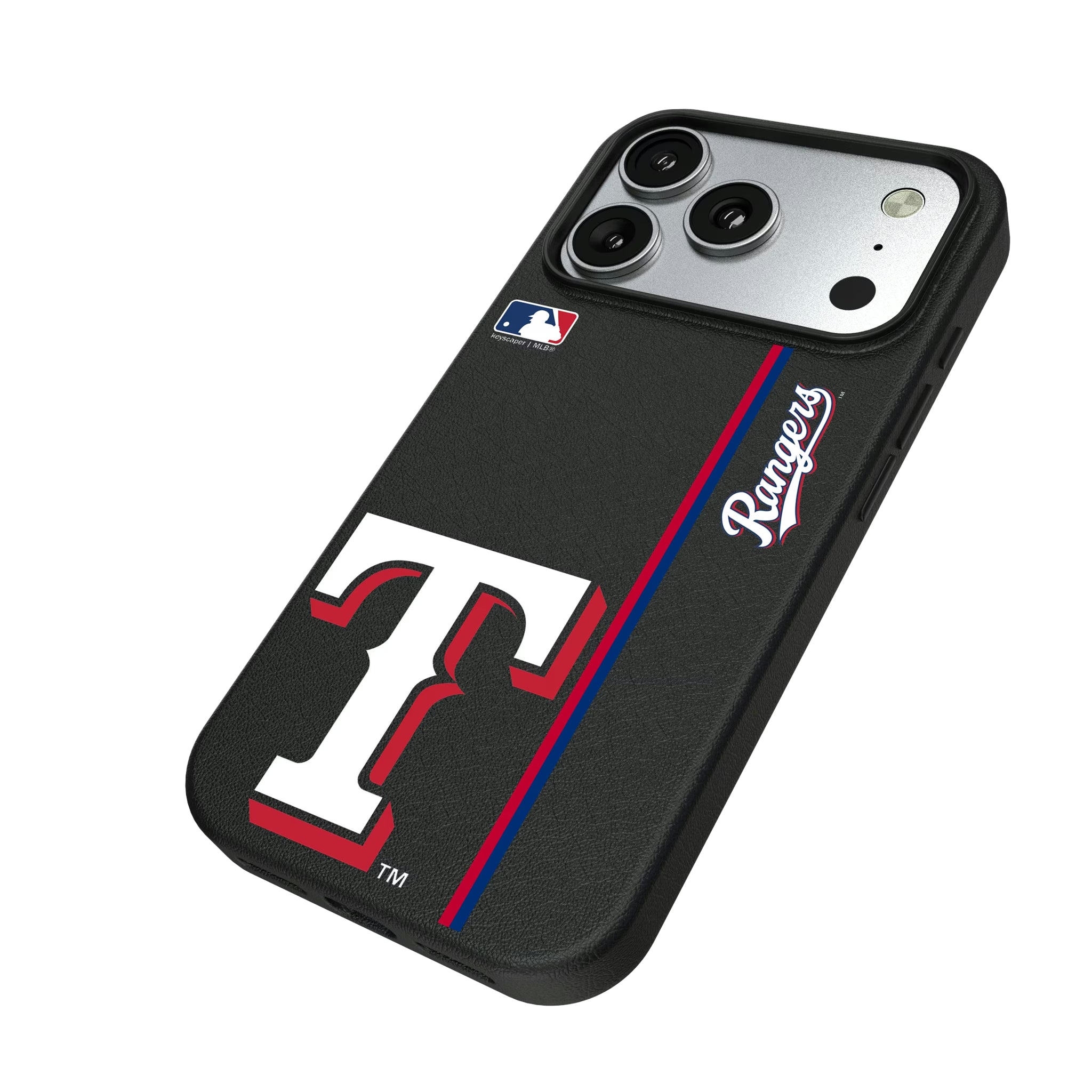 Texas Rangers Sidebar iPhone MagSafe Compatible Phone Case for Apple iPhone - Isometric View#Device_iPhone 17 Pro