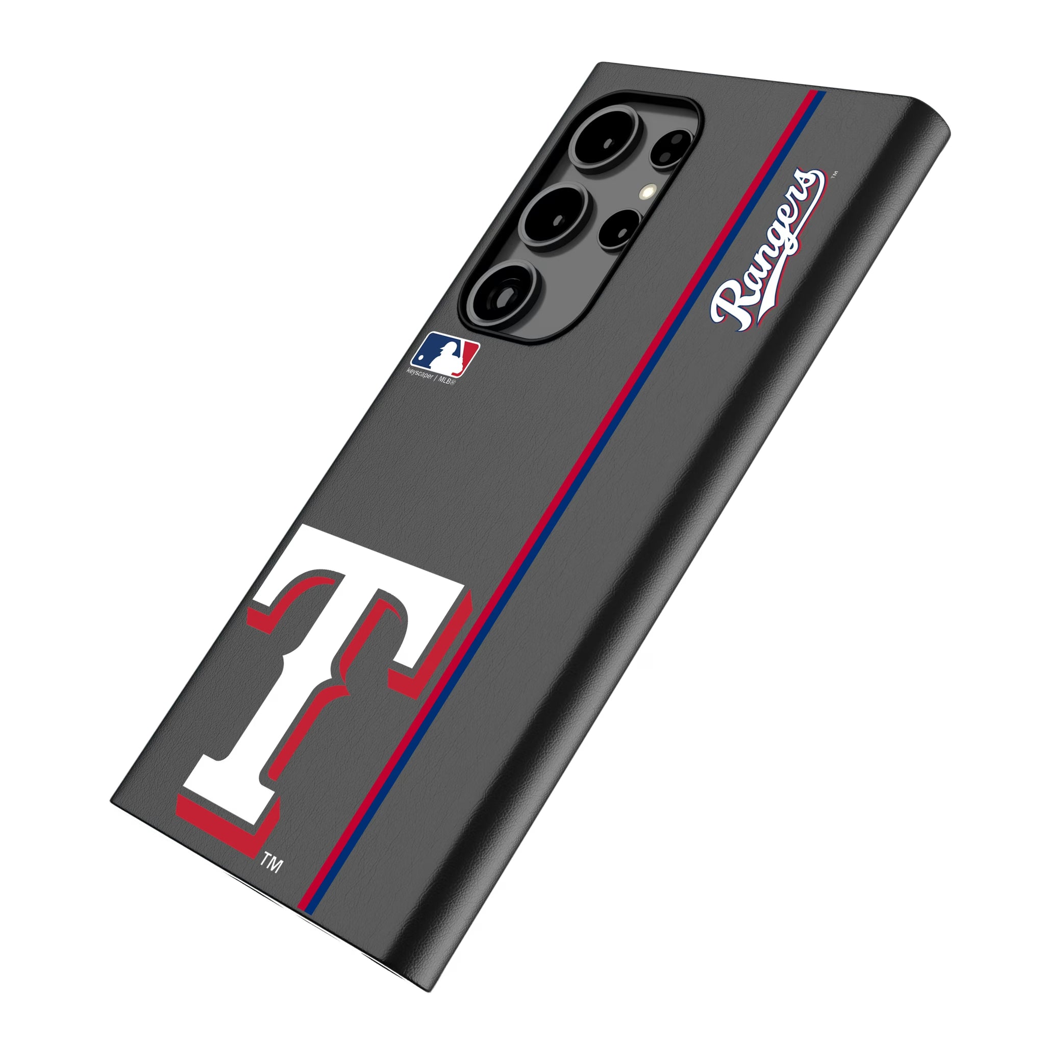 Texas Rangers Sidebar Galaxy MagSafe Compatible Phone Case for Samsung Galaxy - Isometric View