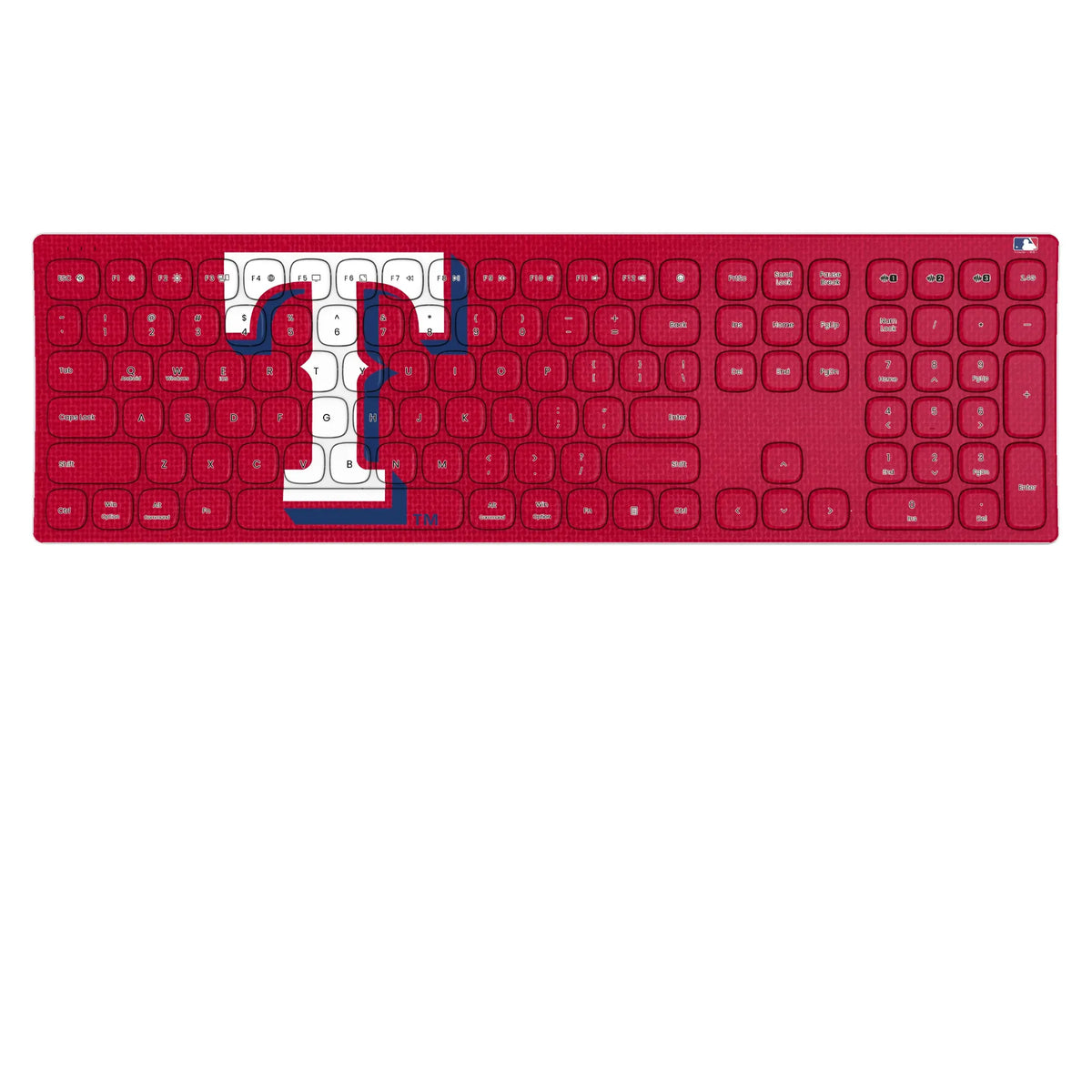 Texas Rangers Solid KKB605 Curved Wireless Keyboard