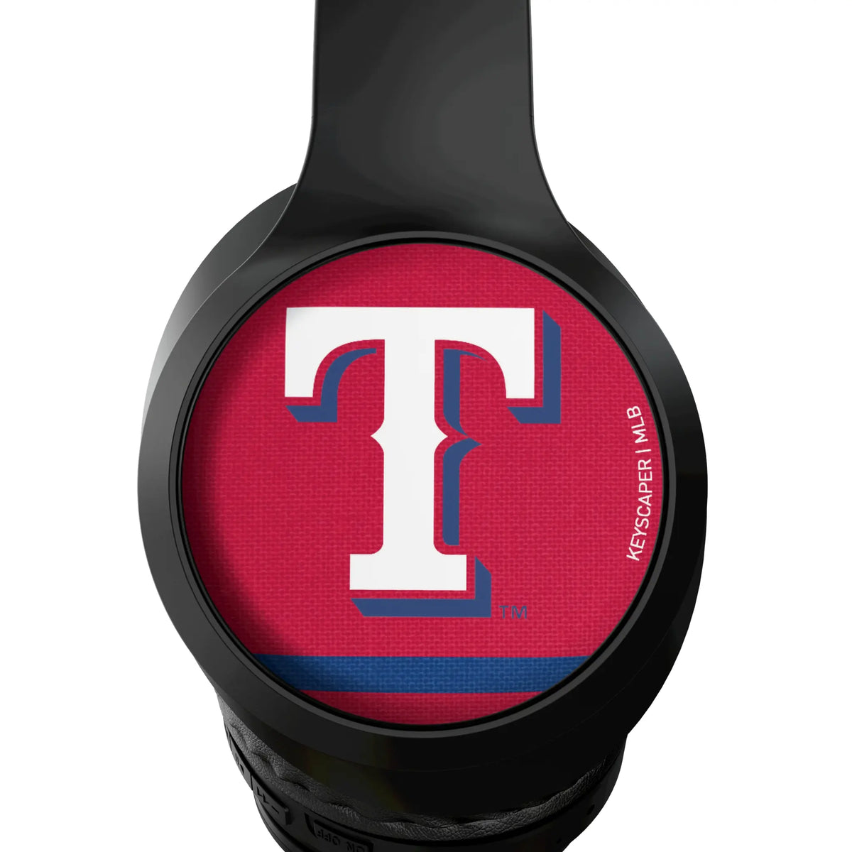 Texas Rangers Stripe Wireless Over-Ear Headphones With Case - Detail