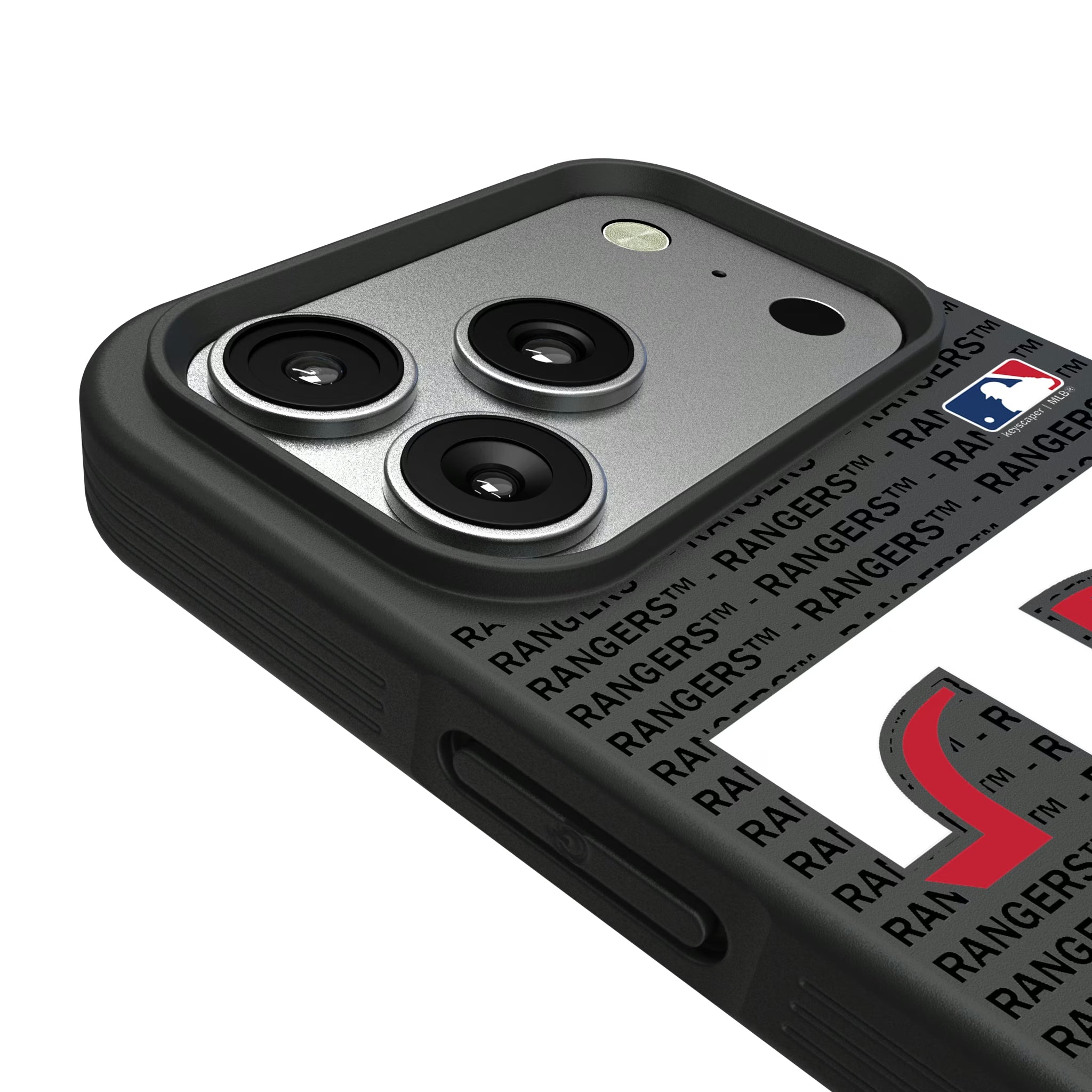 Texas Rangers Text Backdrop iPhone Bump Phone Case for Apple iPhone - Detail#Device_iPhone 17 Pro