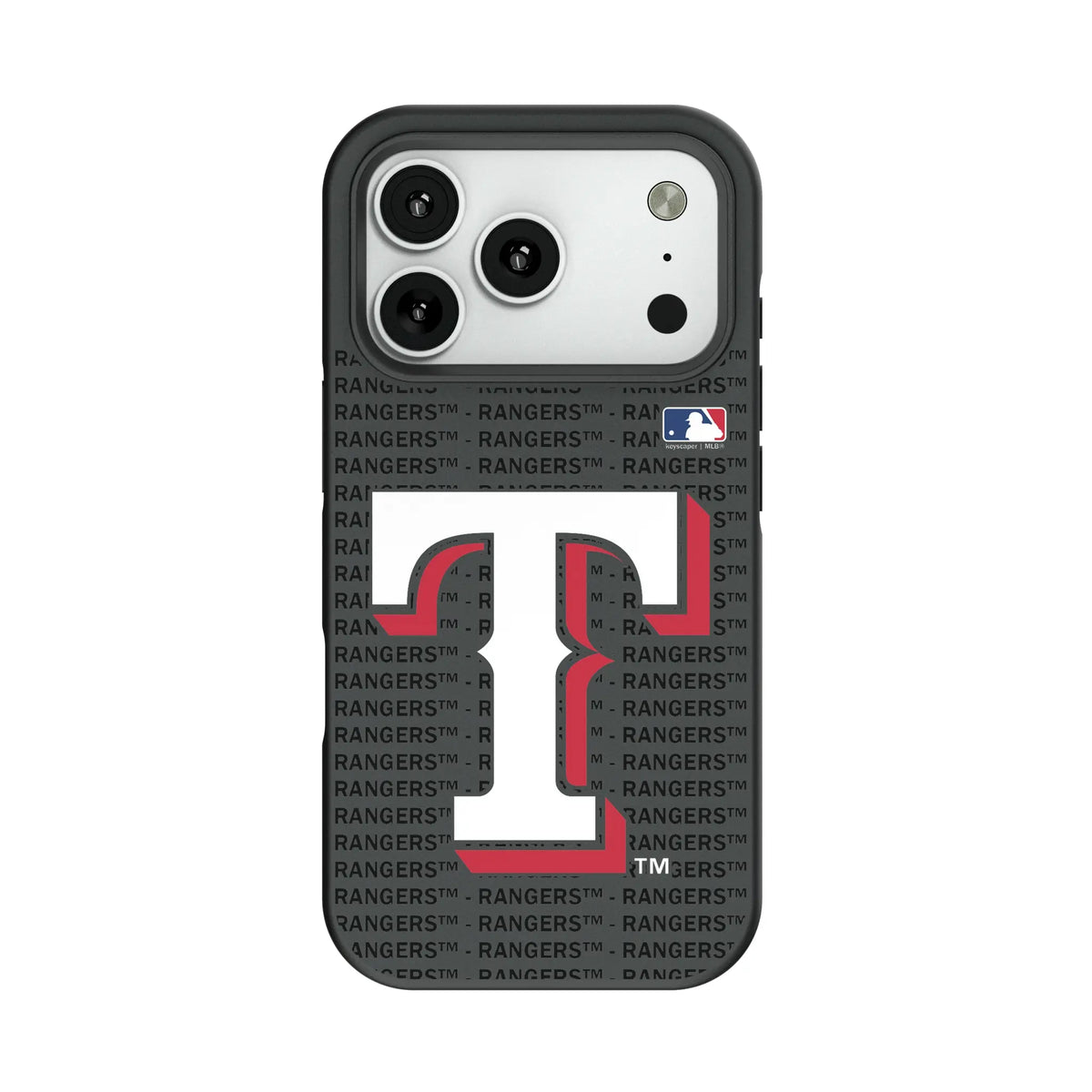 Texas Rangers Text Backdrop Bump Phone Case for Apple iPhone