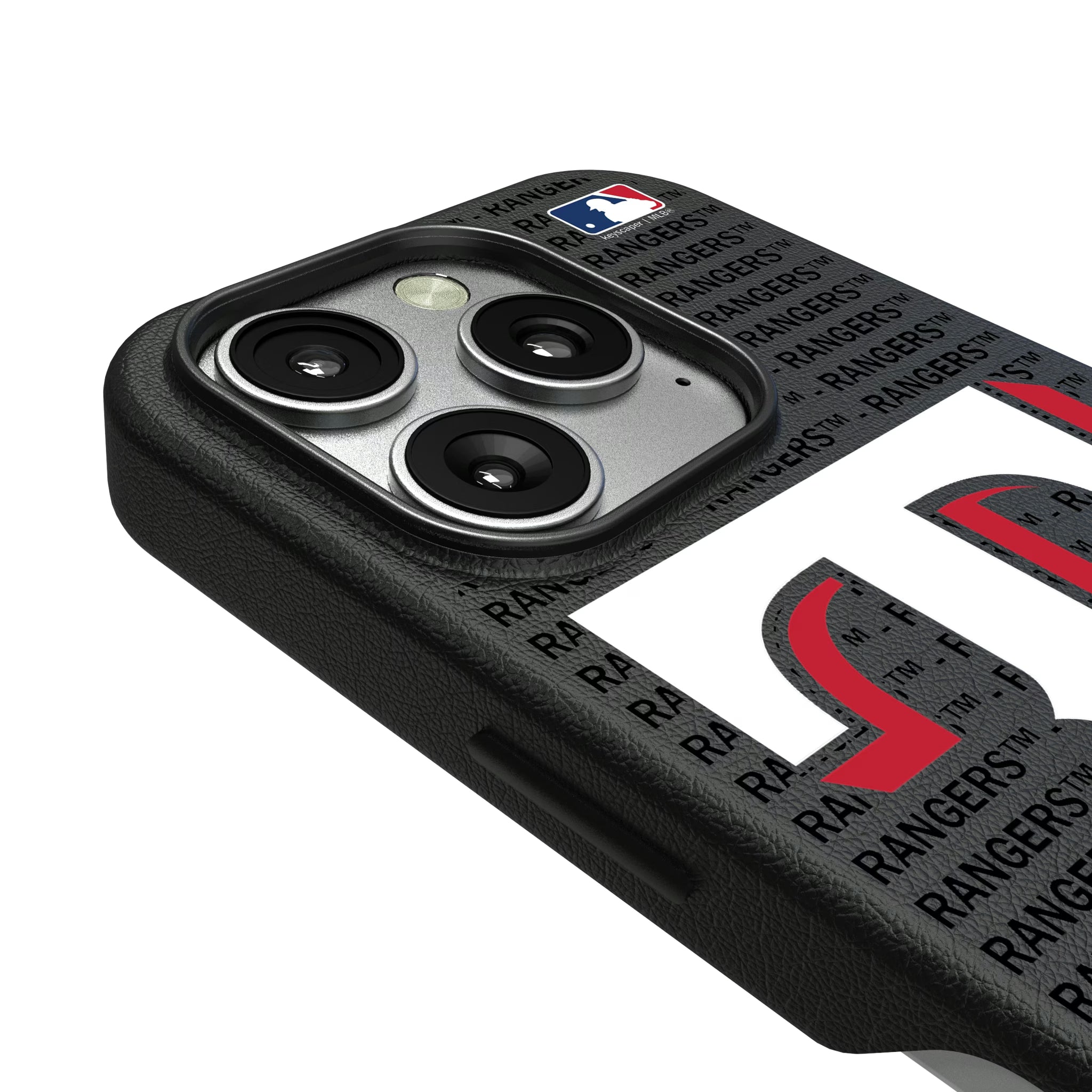 Texas Rangers Text Backdrop iPhone MagSafe Compatible Phone Case for Apple iPhone - Detail