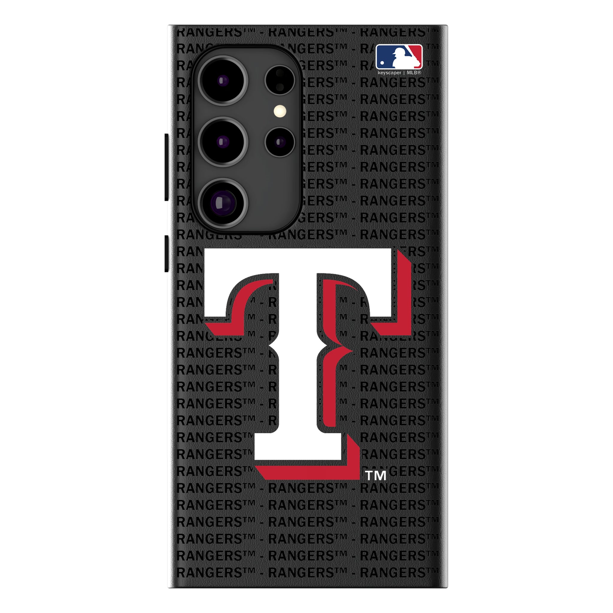 Texas Rangers Text Backdrop Galaxy MagSafe Compatible Phone Case for Samsung Galaxy