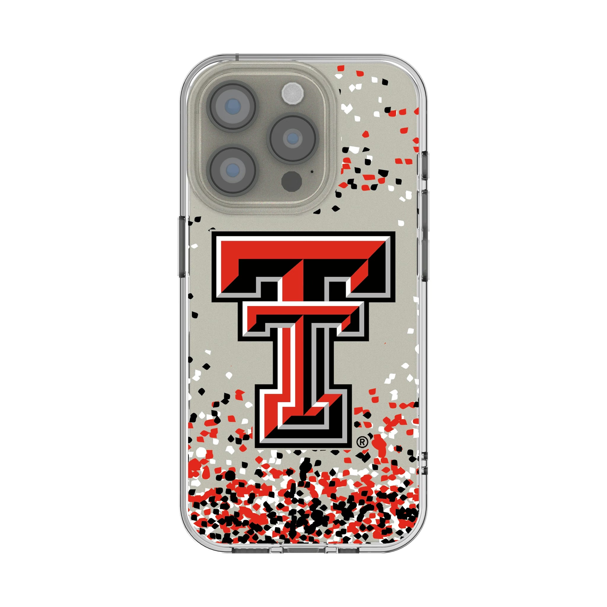 Texas Tech Red Raiders Confetti iPhone Clear Phone Case for Apple iPhone