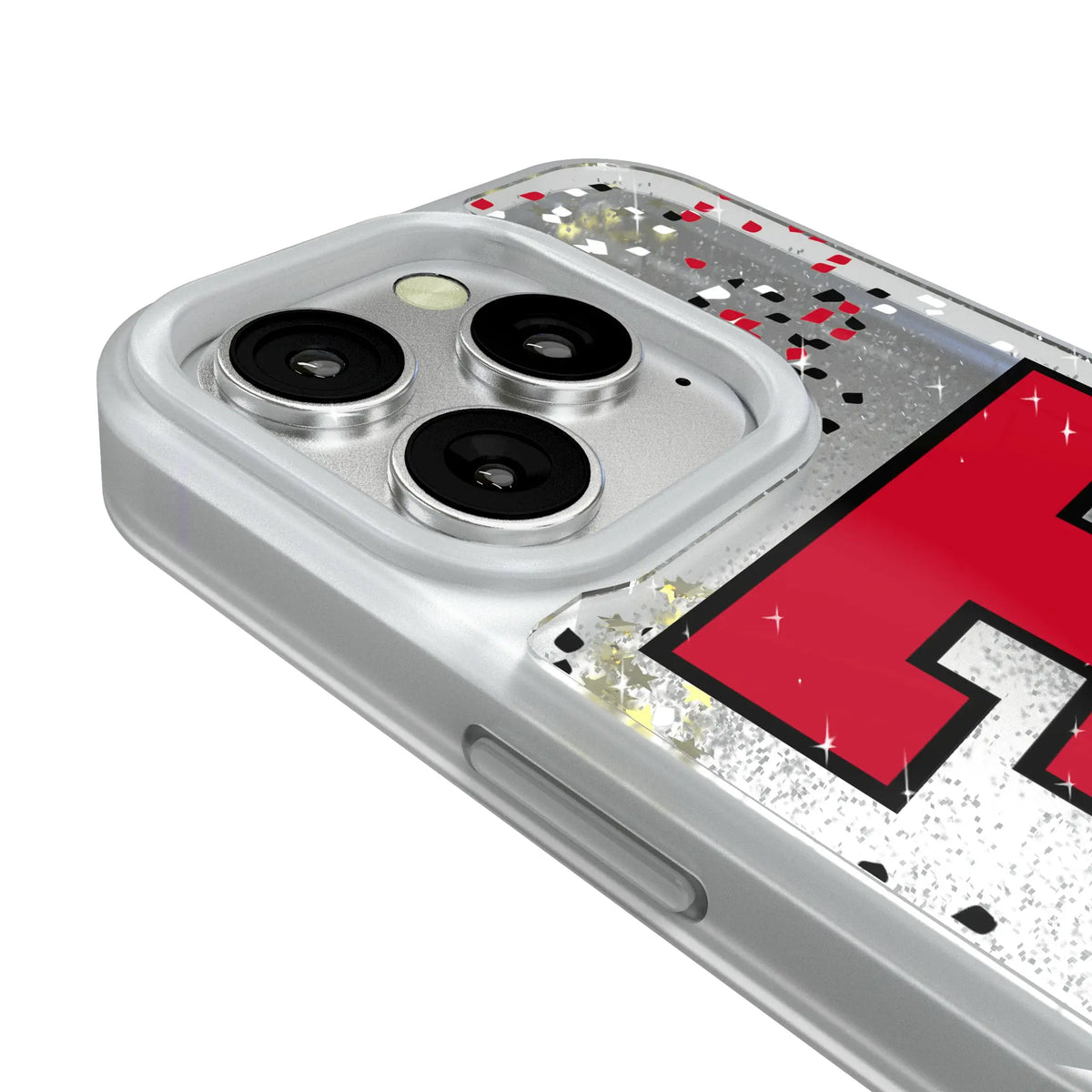 Texas Tech Red Raiders Confetti iPhone Glitter Phone Case for Apple iPhone - Detail#Device_iPhone 16 Pro