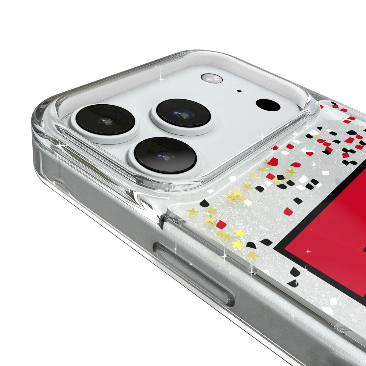 Texas Tech Red Raiders Confetti iPhone Glitter Phone Case for Apple iPhone - Detail#Device_iPhone 18 Pro