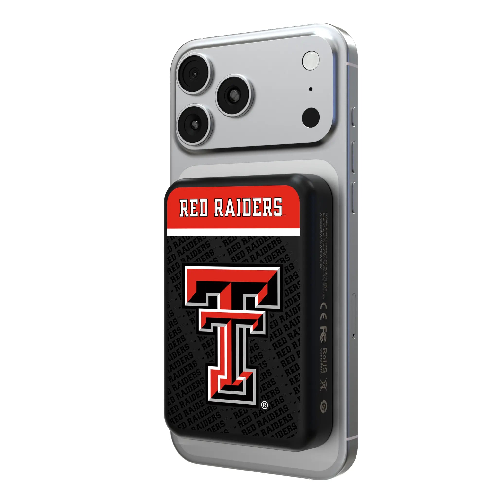 Texas Tech Red Raiders Endzone Plus Wireless Mag Power Bank