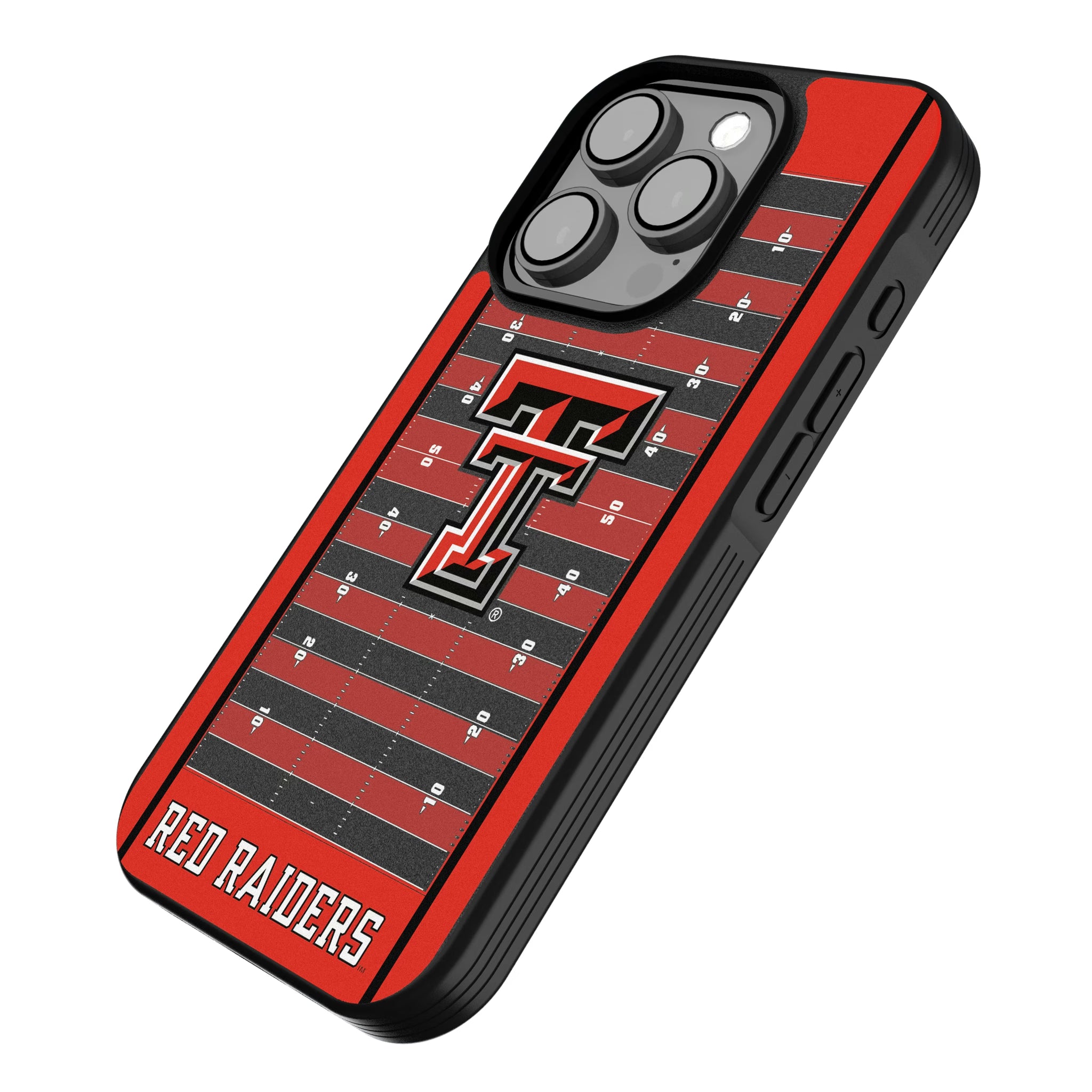 Texas Tech Red Raiders Field iPhone Bump Phone Case for Apple iPhone - Isometric View