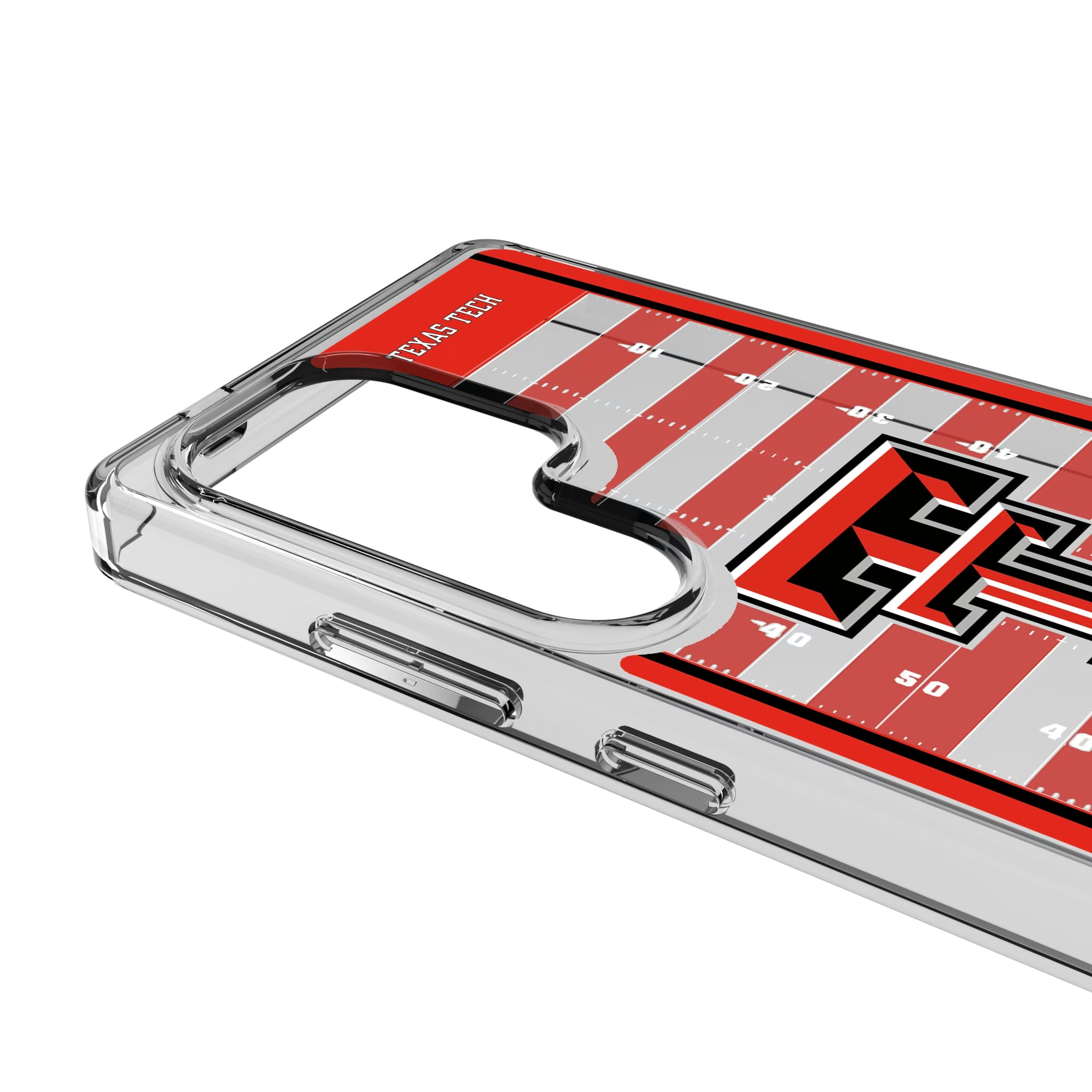 Texas Tech Red Raiders Field Galaxy Clear Phone Case for Samsung Galaxy - Detail