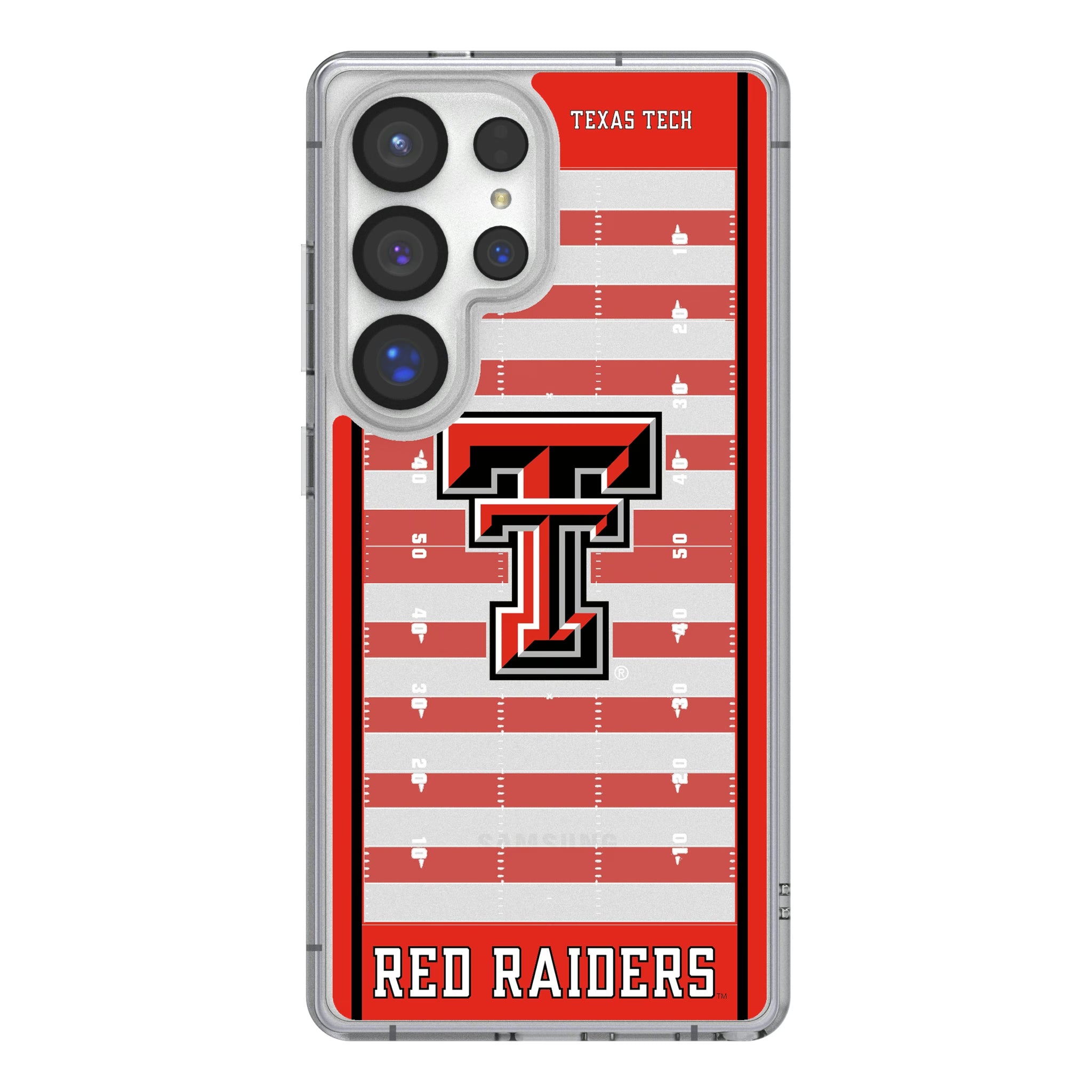 Texas Tech Red Raiders Field Galaxy Clear Phone Case for Samsung Galaxy