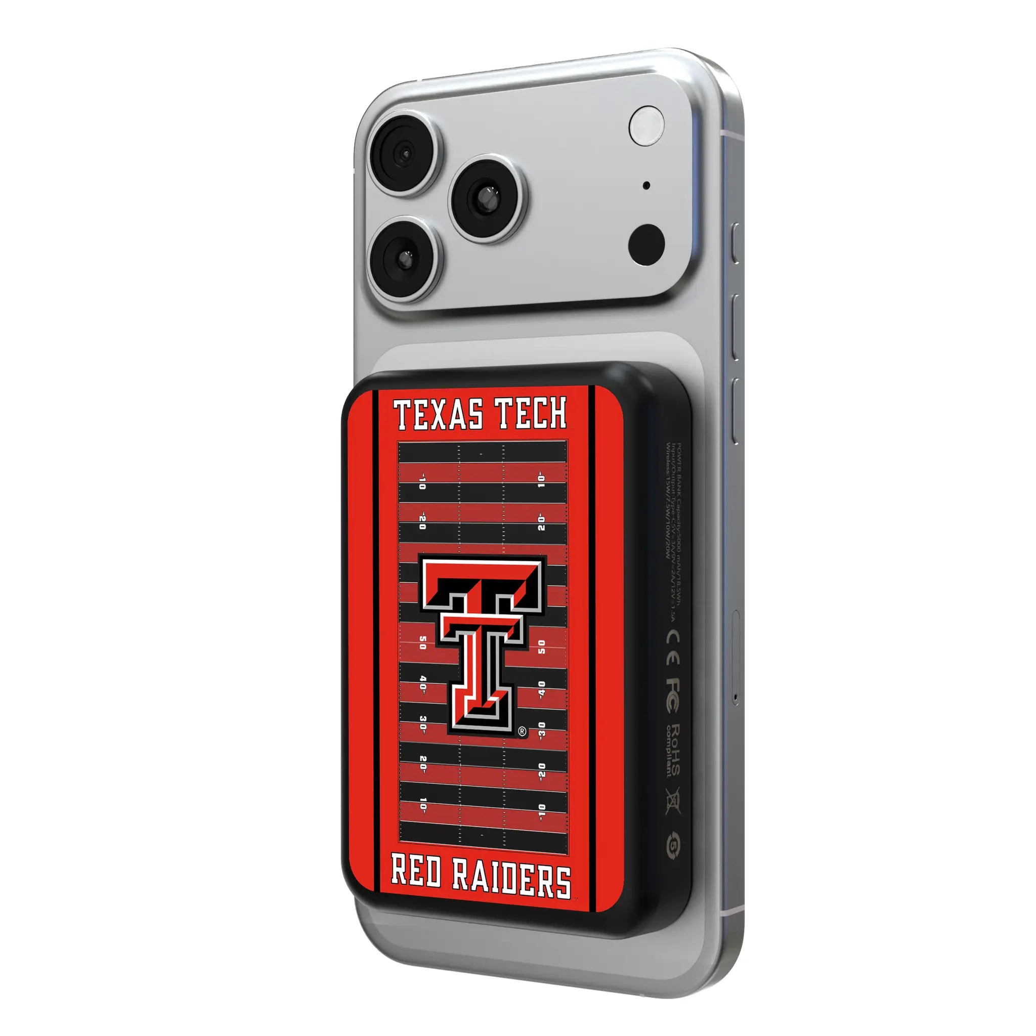 Texas Tech Red Raiders Field Wireless Mag Power Bank