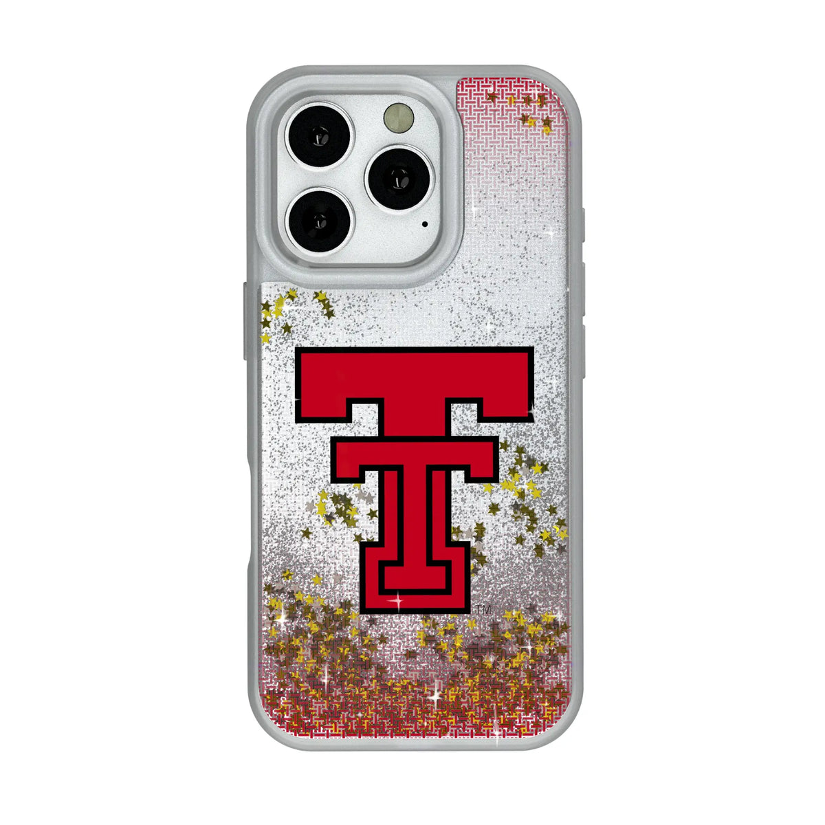 Texas Tech Red Raiders Linen iPhone Glitter Phone Case for Apple iPhone#Device_iPhone 16 Pro