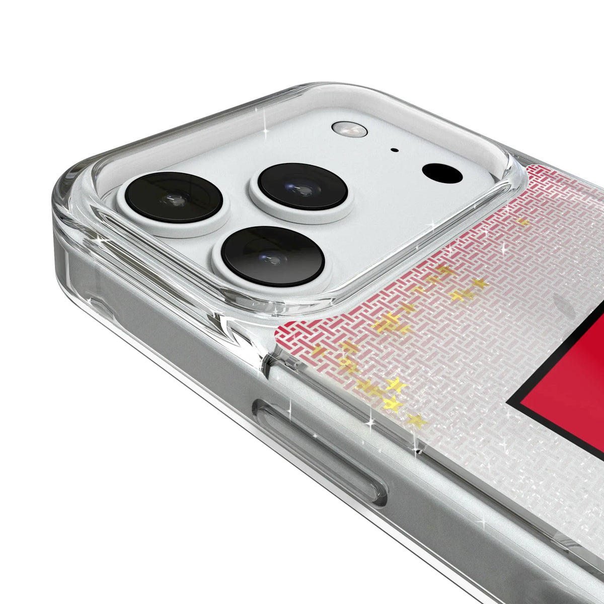 Texas Tech Red Raiders Linen iPhone Glitter Phone Case for Apple iPhone - Detail#Device_iPhone 18 Pro