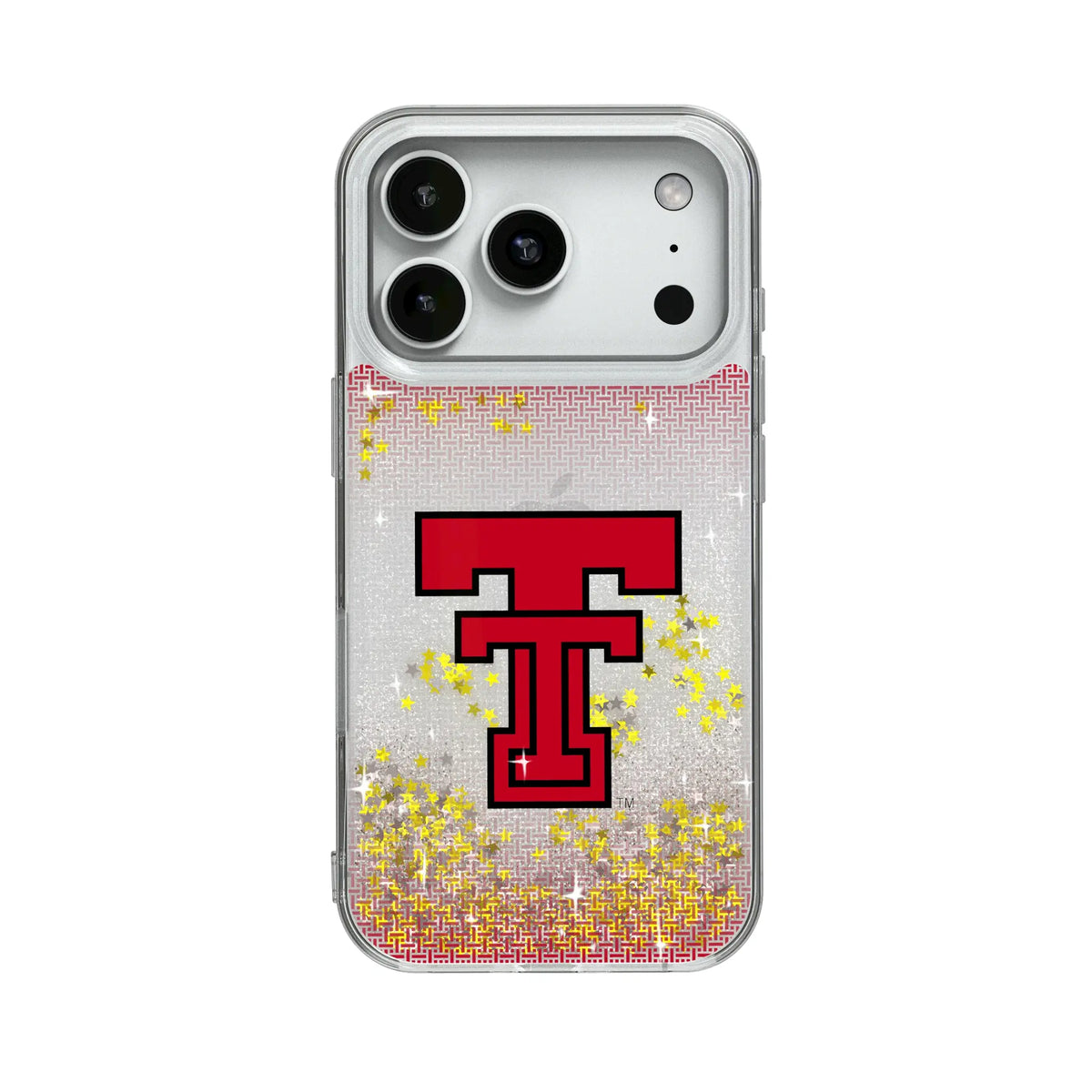 Texas Tech Red Raiders Linen Glitter Phone Case for Apple iPhone